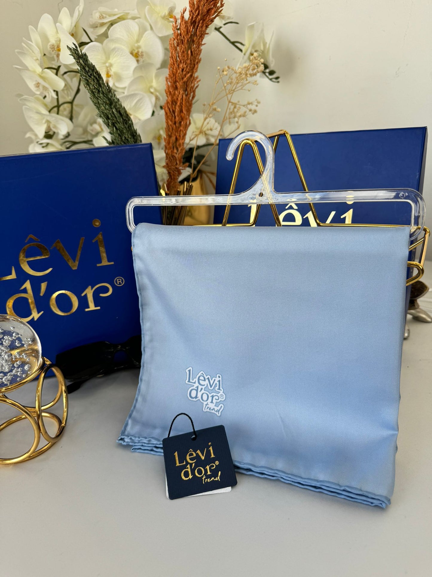 Levidor Twill Eşarp 17768 - Bebe Mavisi