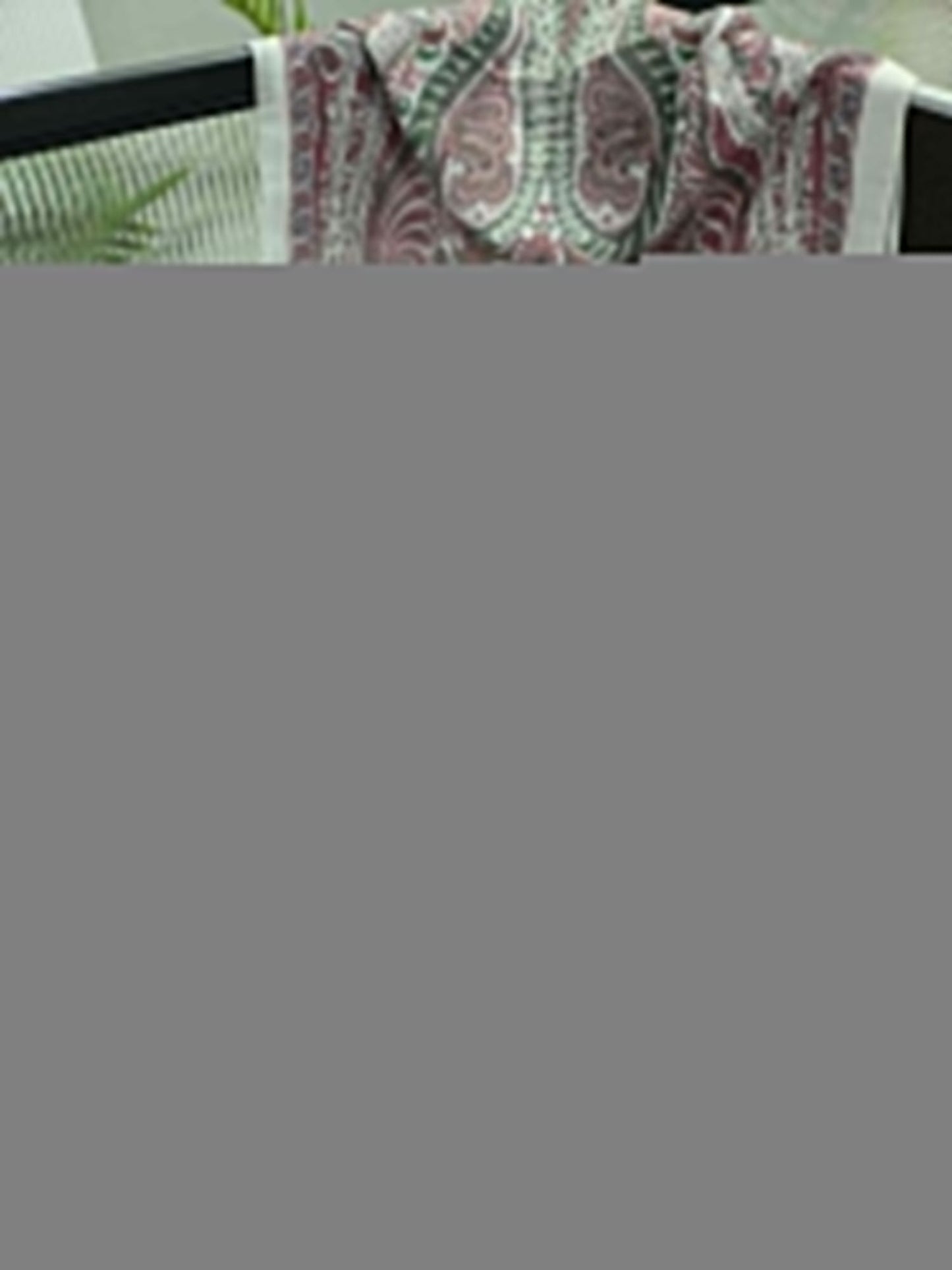 Etro Desen New Pamuk Soft Şal 23012 - Mürdüm