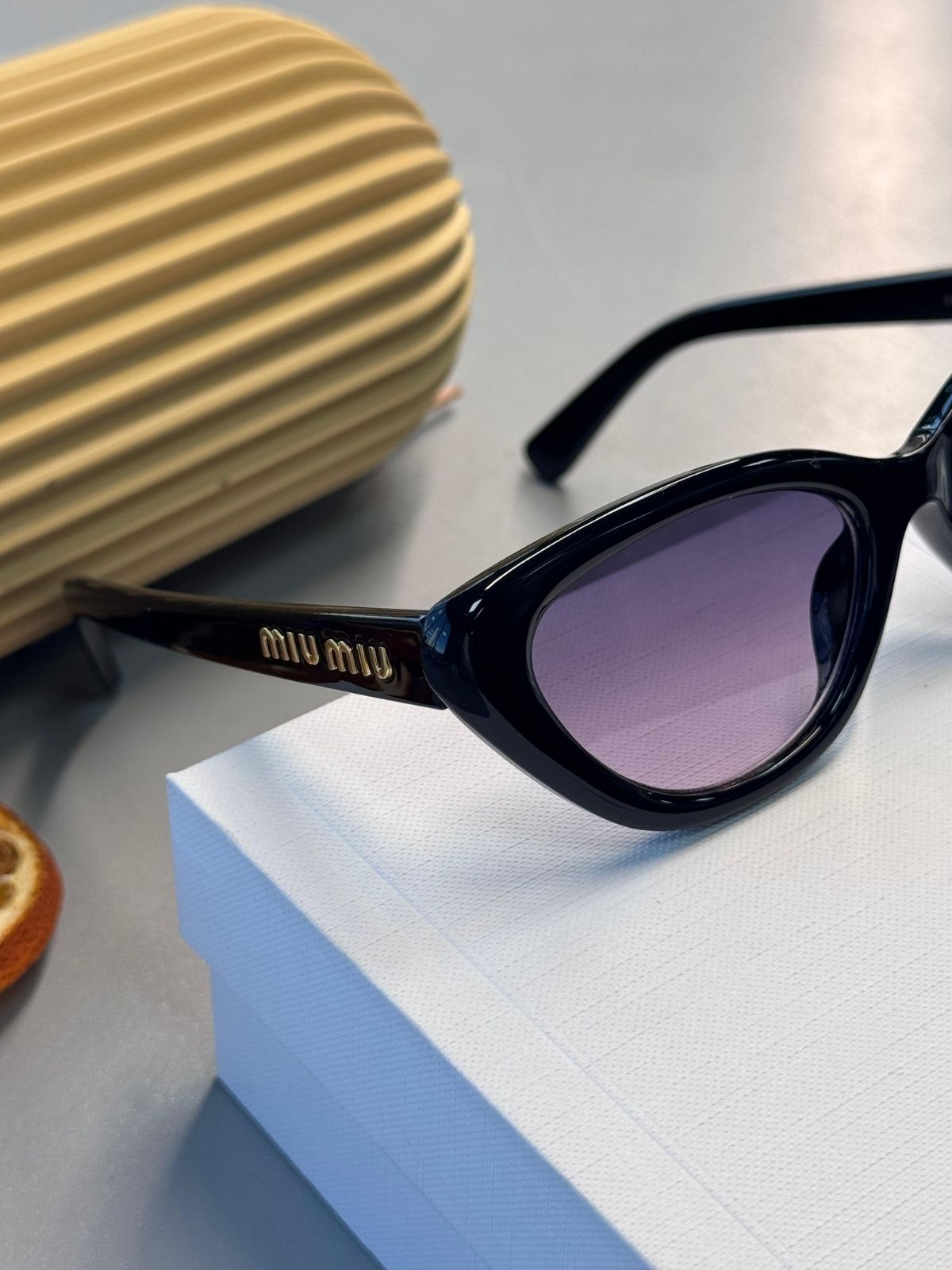 Miu Miu Cat-Eye Güneş Gözlüğü - Mor degrade