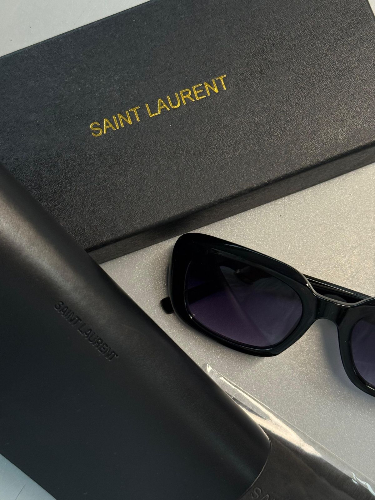 YSL Original Premium Full Set Güneş Gözlüğü -Siyah
