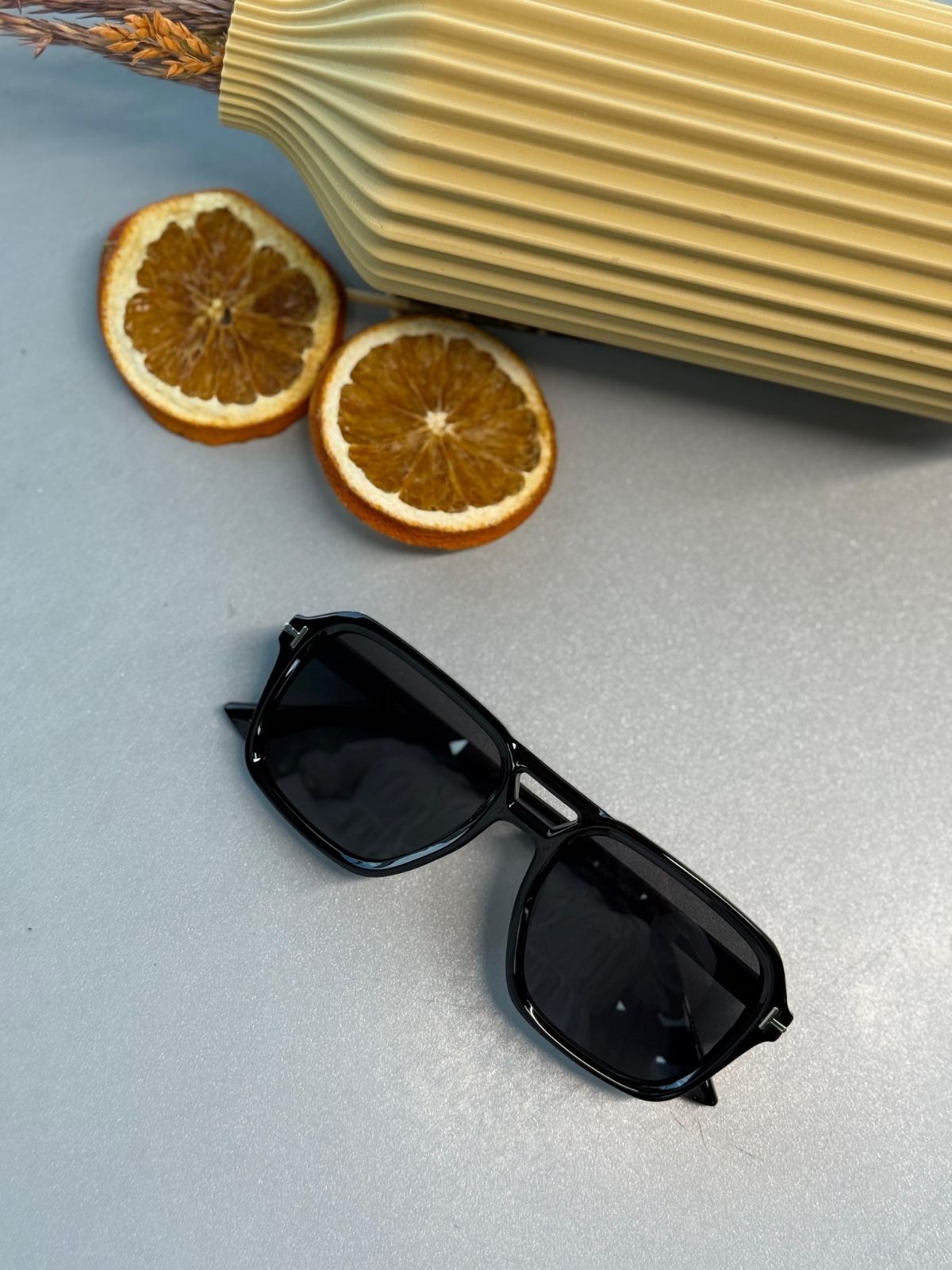 Tom Ford Dikdörtgen Güneş Gözlüğü - Black