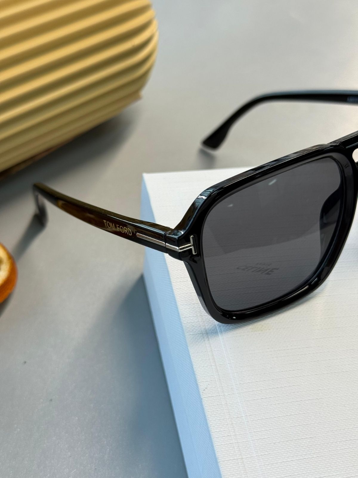 Tom Ford Dikdörtgen Güneş Gözlüğü - Black