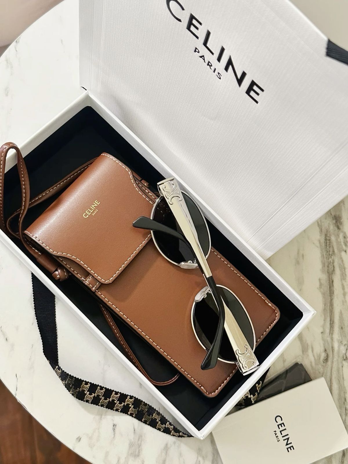 Celine Premium Çanta - Kahve