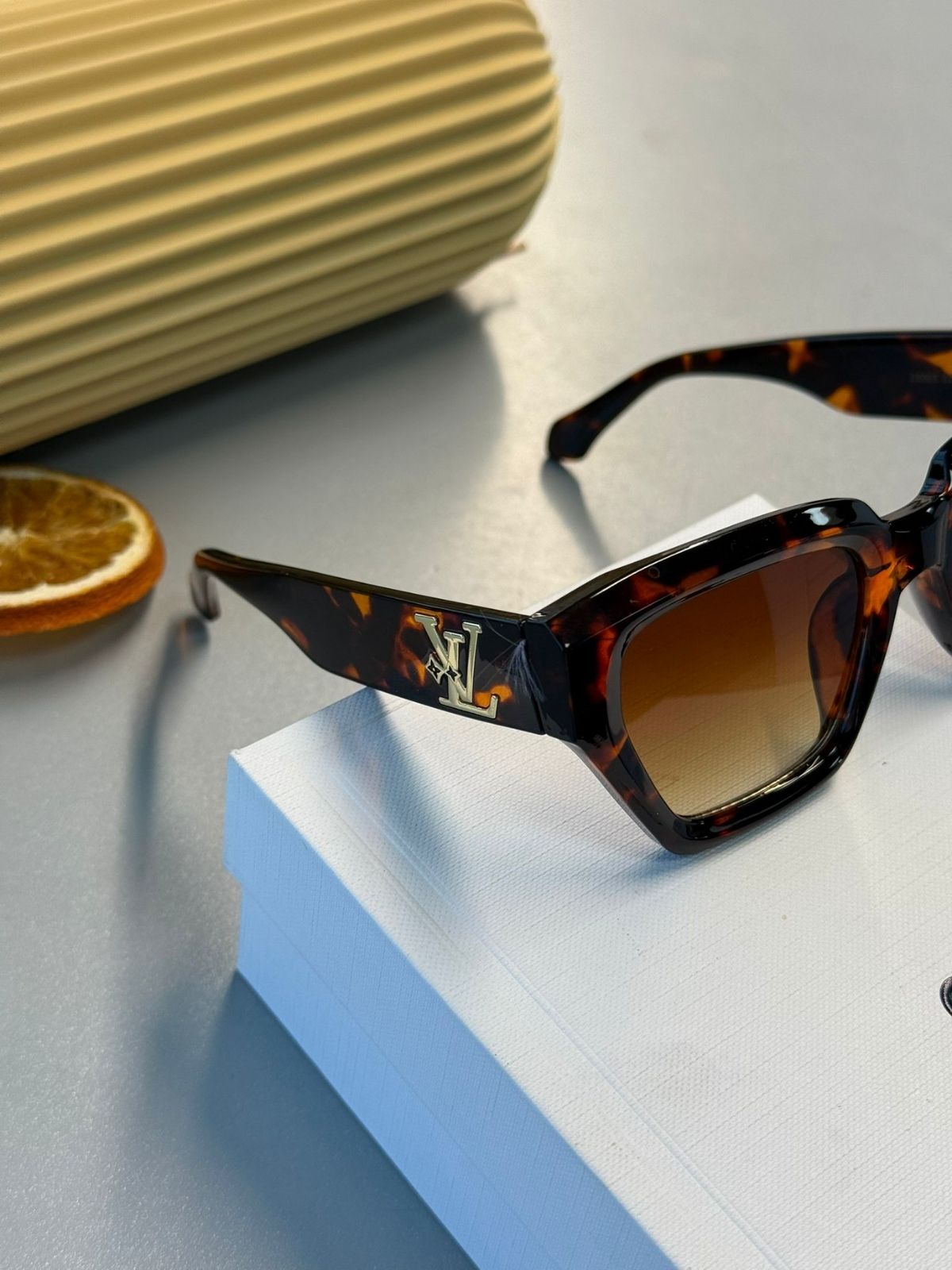 Louis Vuitton Clash Kare Güneş Gözlüğü - Tortoise Brown