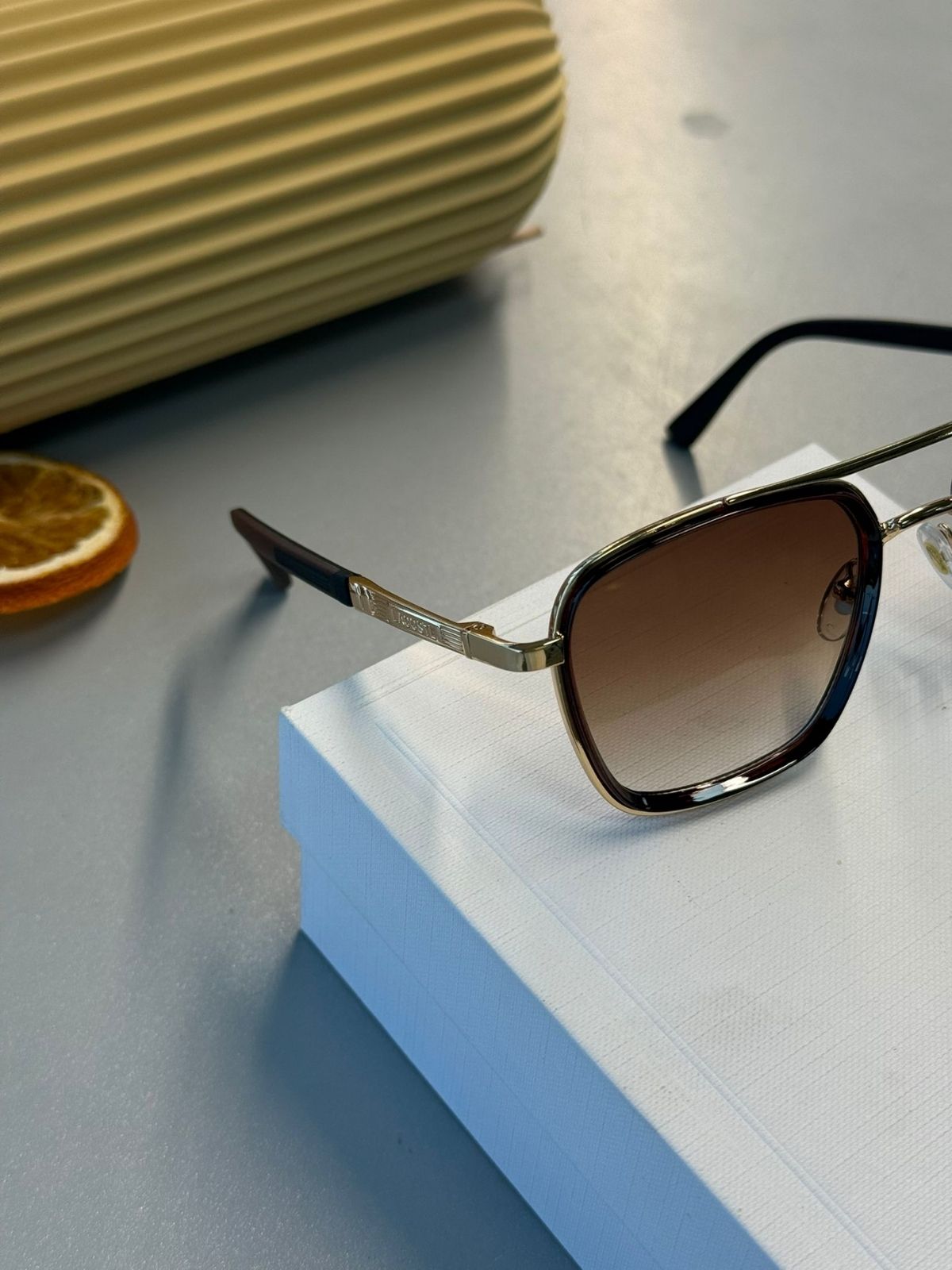 Lacoste Unisex Güneş Gözlüğü - Kahve logo cam