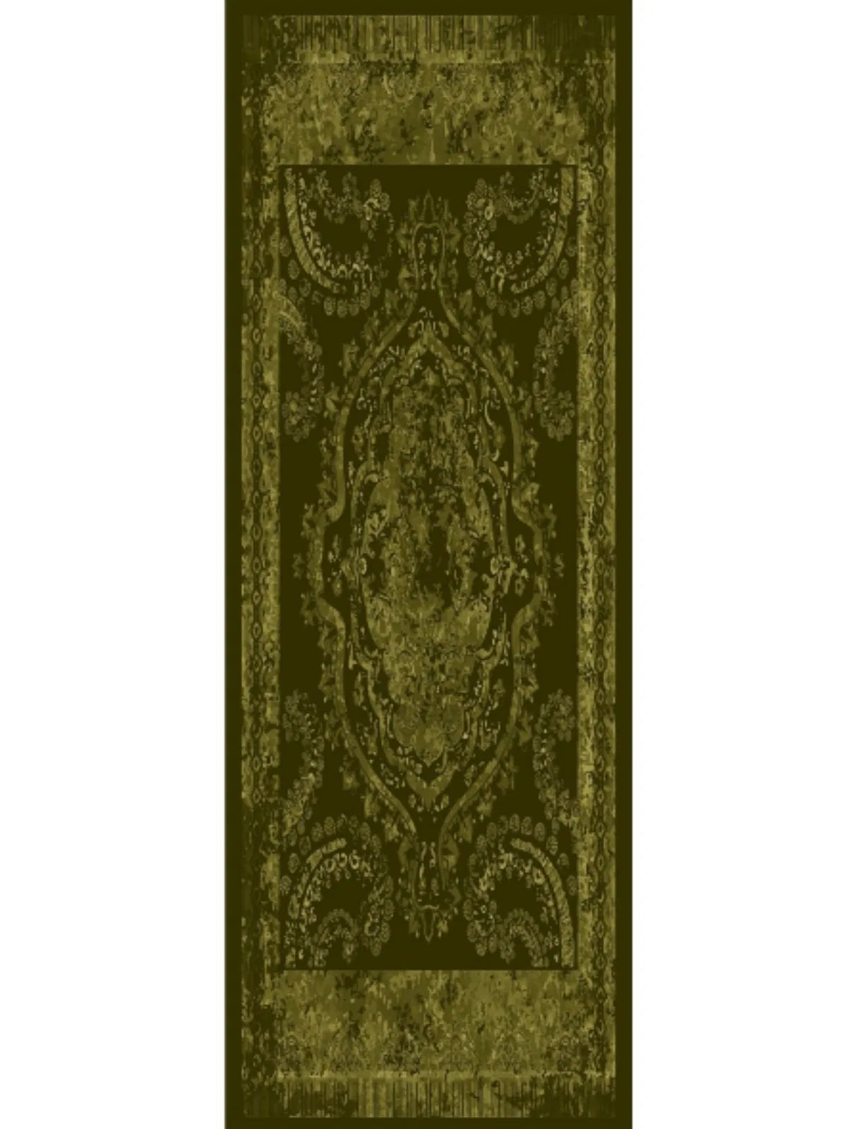 Derin Yansıma Desen Şal 469-017 – V-2 – Yağ Yeşili