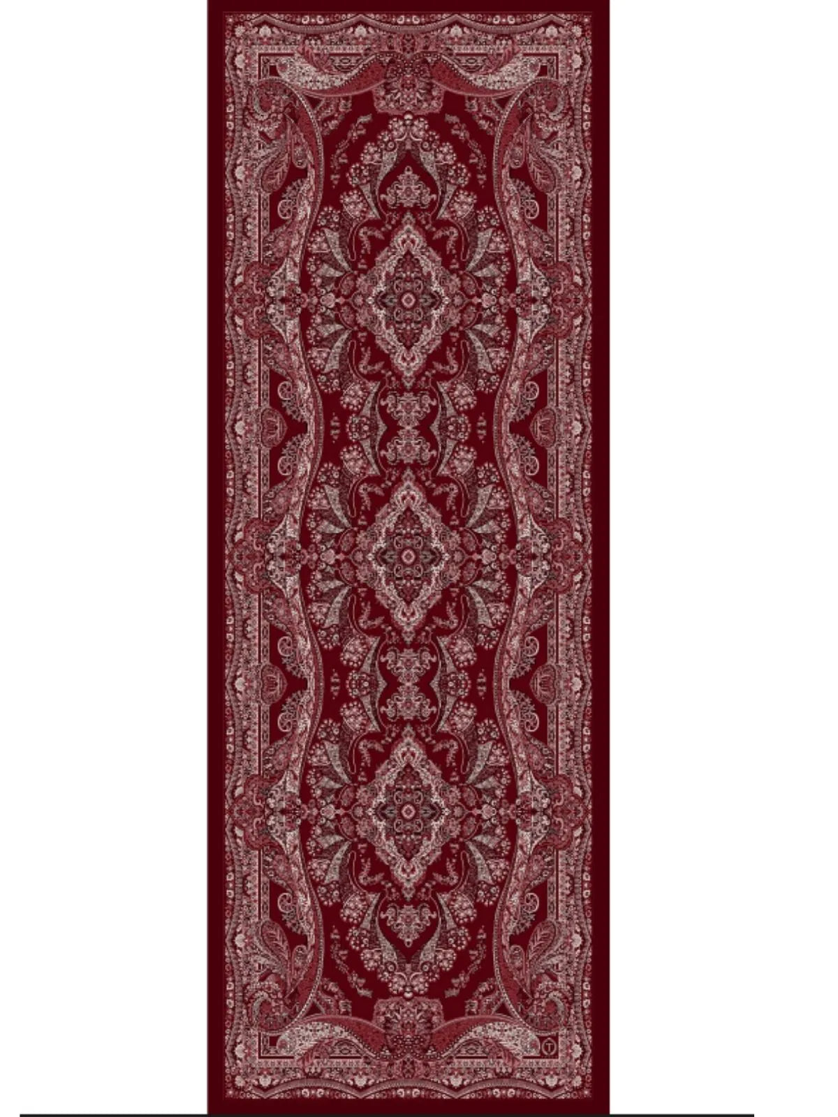 Ravza Desen Şal 469-019 – V-10- Bordo