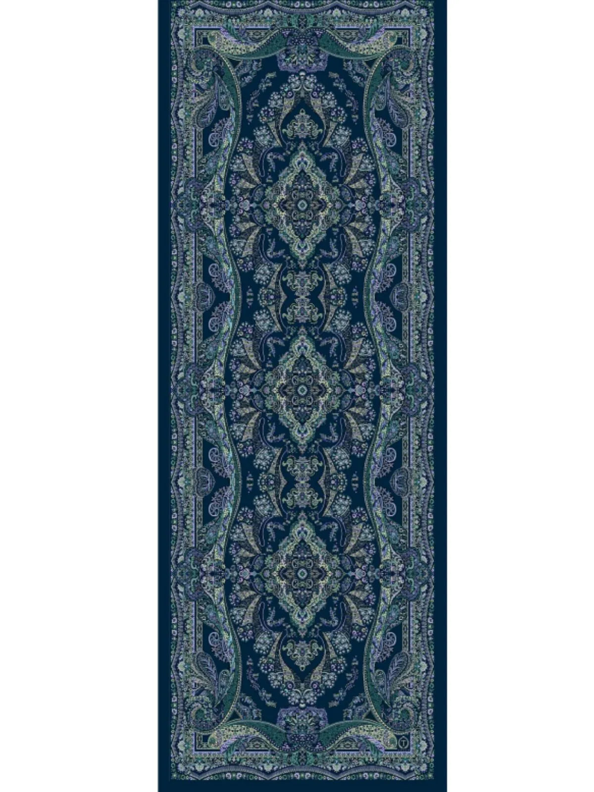 Ravza Desen Şal 469-019 – V-12 – Çini Mavi