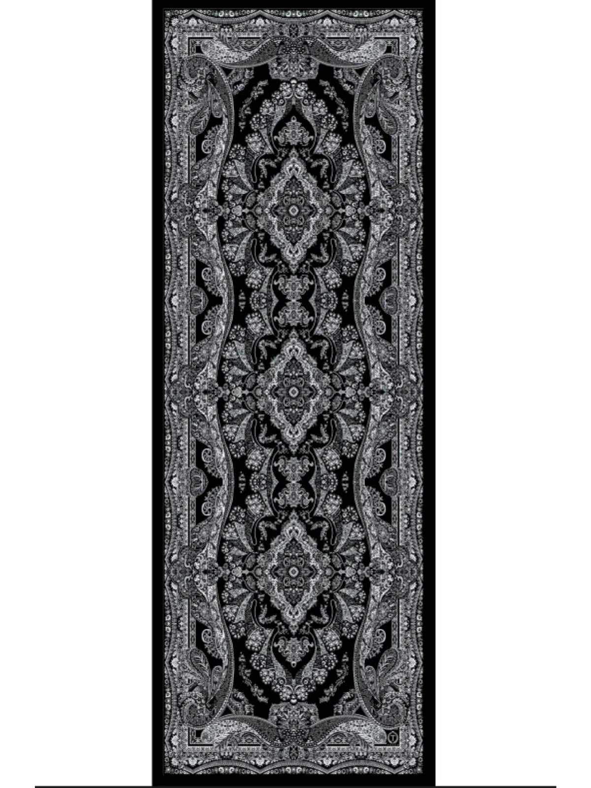 Ravza Desen Şal 469-019 – V-8 – Vanilya Siyah