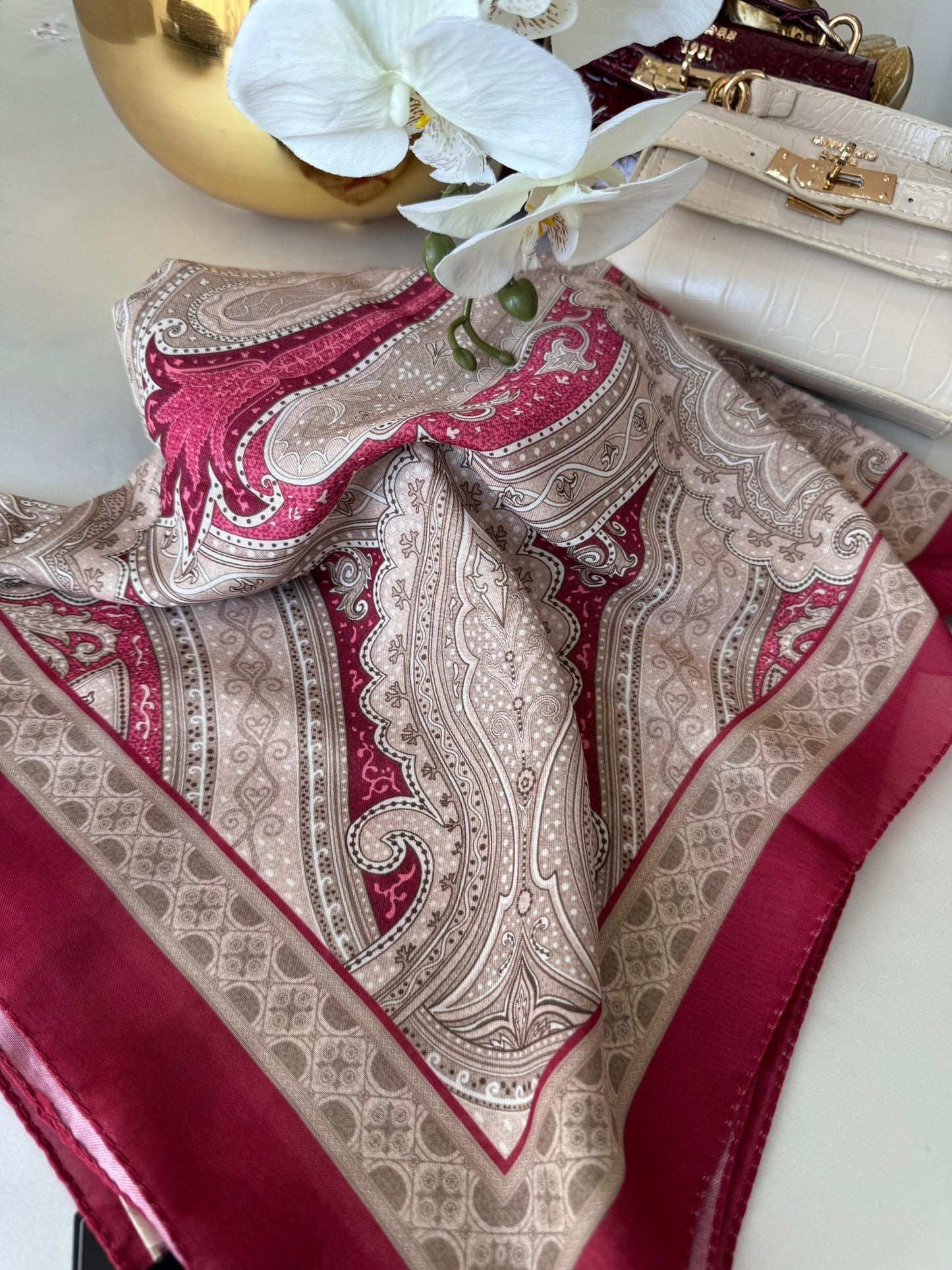 Etro Pamuk Soft İpek Şal 44118 Magenta