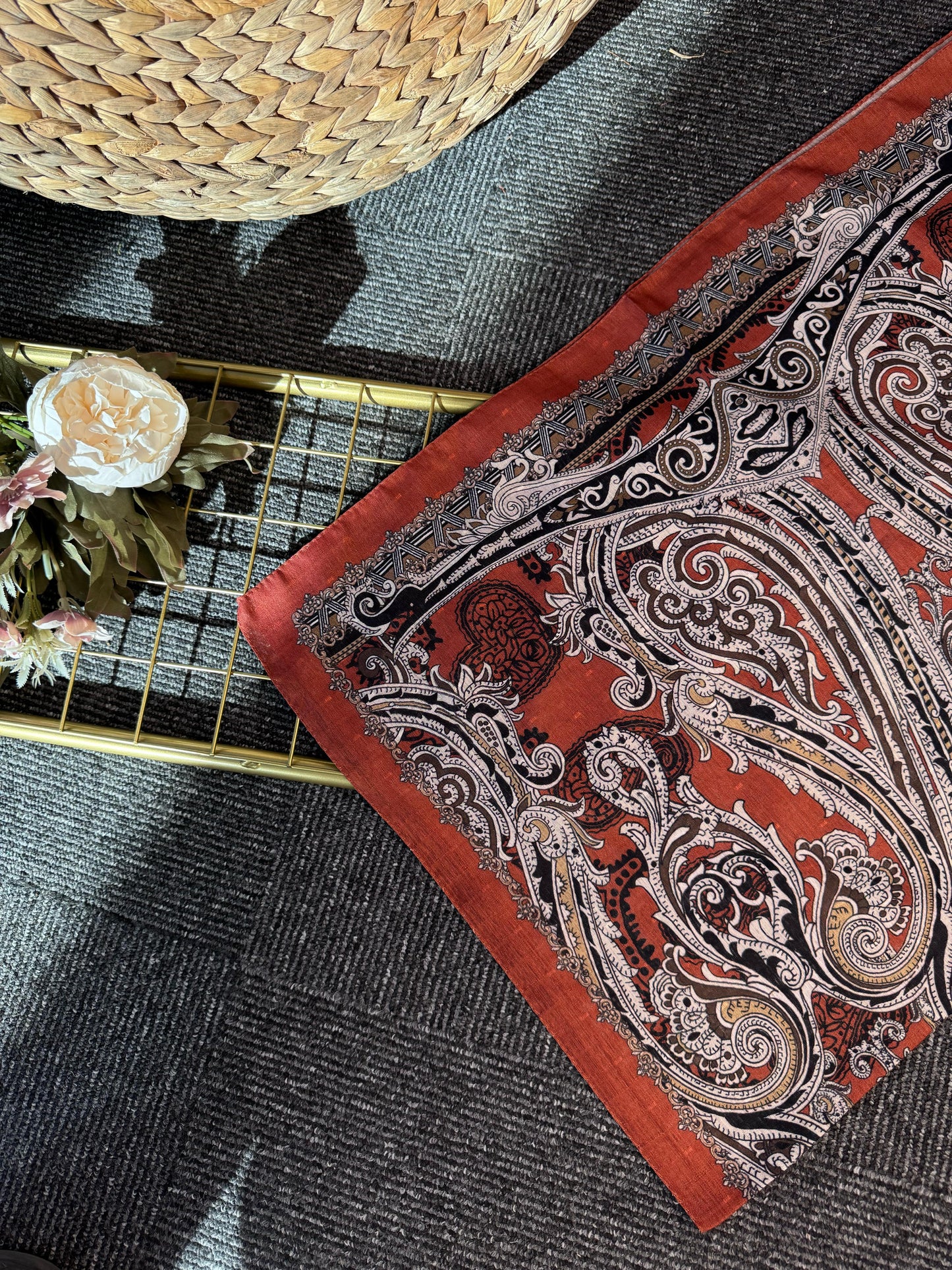 Saray Yolu Naturel Pamuk-678345-Kiremit