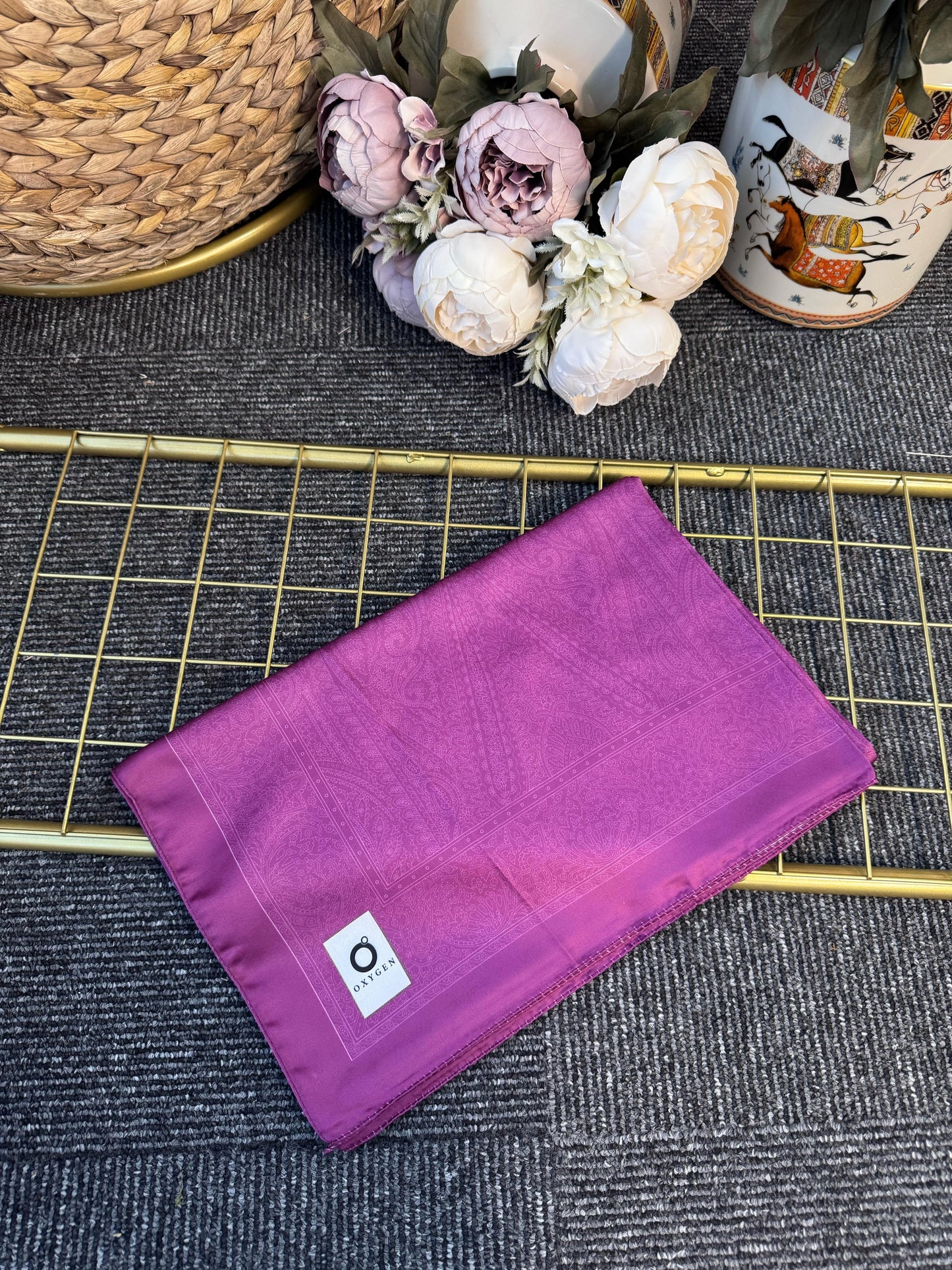 Nisyan Vual İpek Şal-901465-Mor