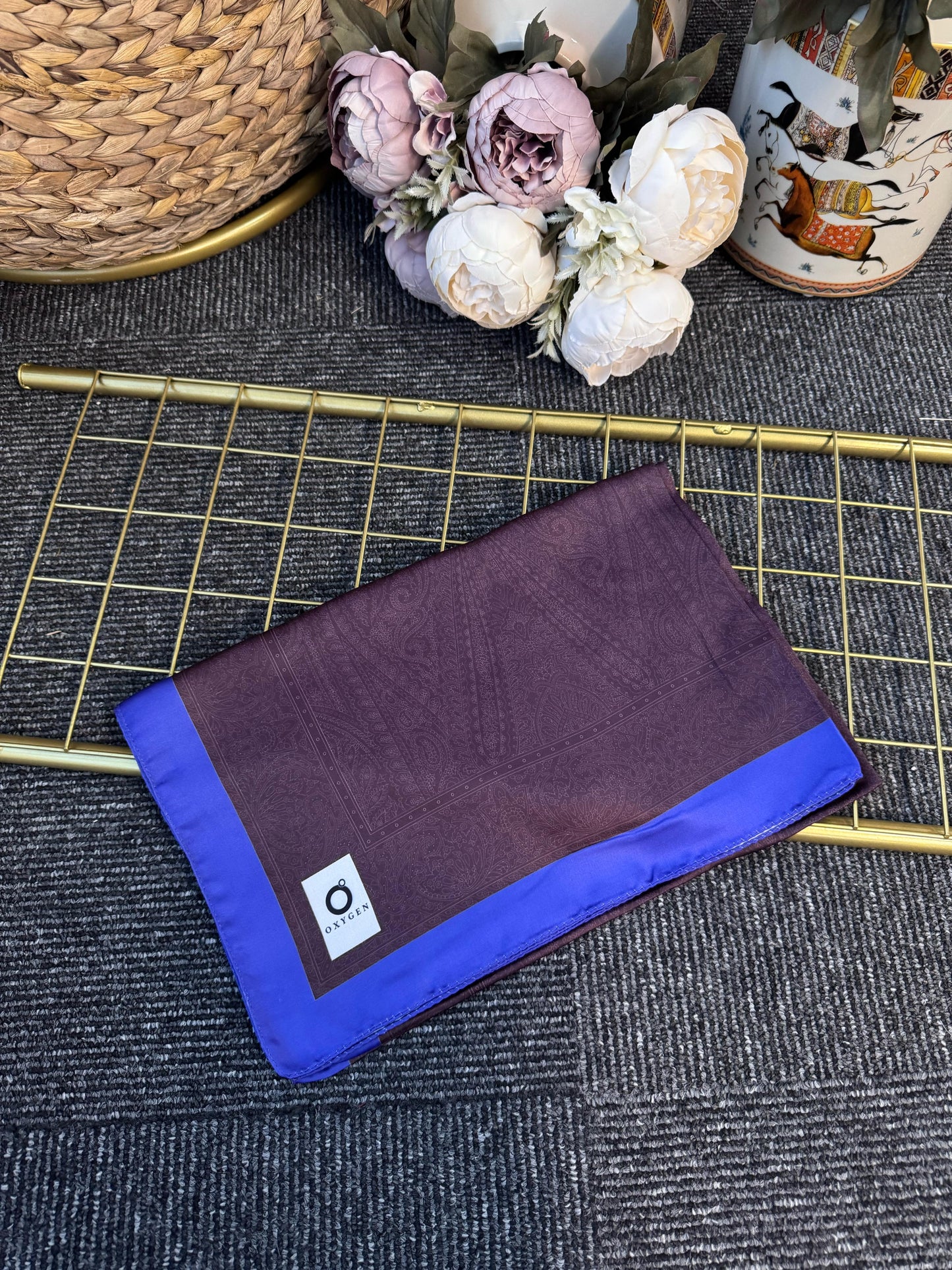 Nisyan Vual İpek Şal-901465-Mürdüm