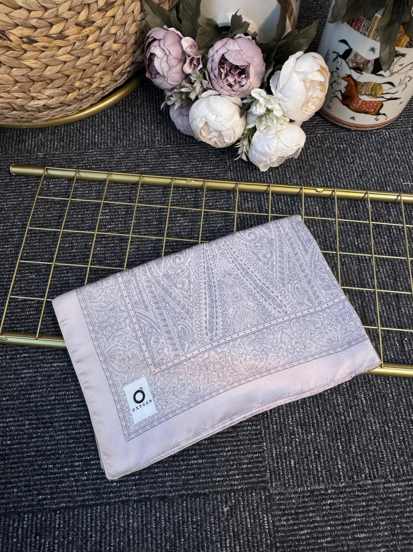 Nisyan Vual İpek Şal-901465-Pudra