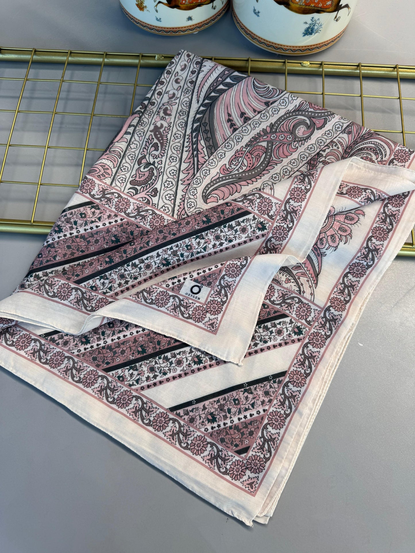 Etro Desen New Pamuk Soft Şal 23012-Şeker Pembe
