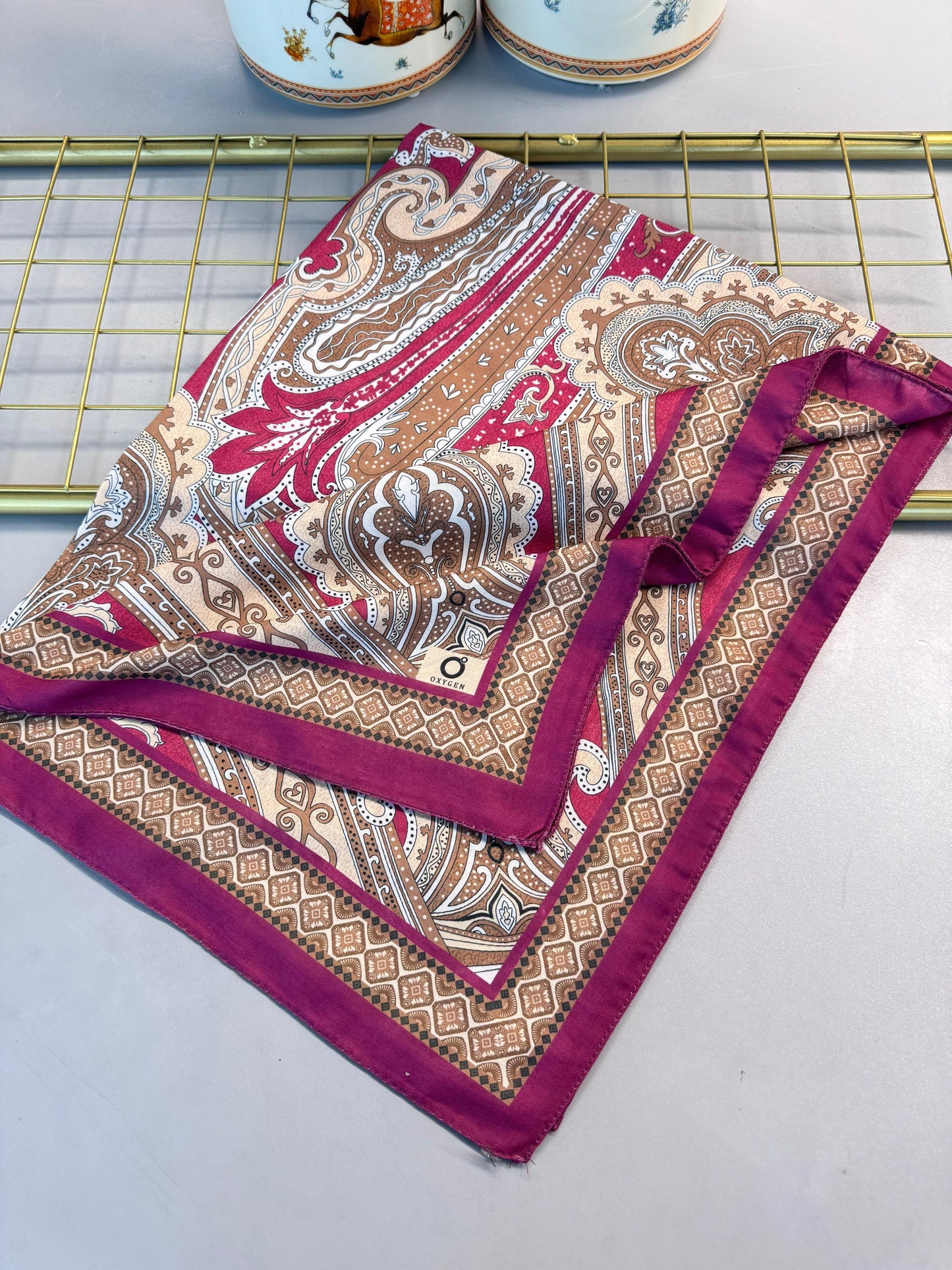 Etro Desen New Pamuk Soft Şal -23012-Leylak