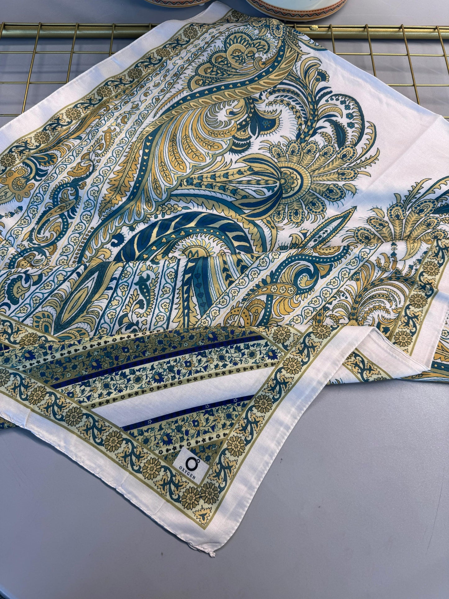Etro Desen New Pamuk Soft Şal 23012-Yeşil