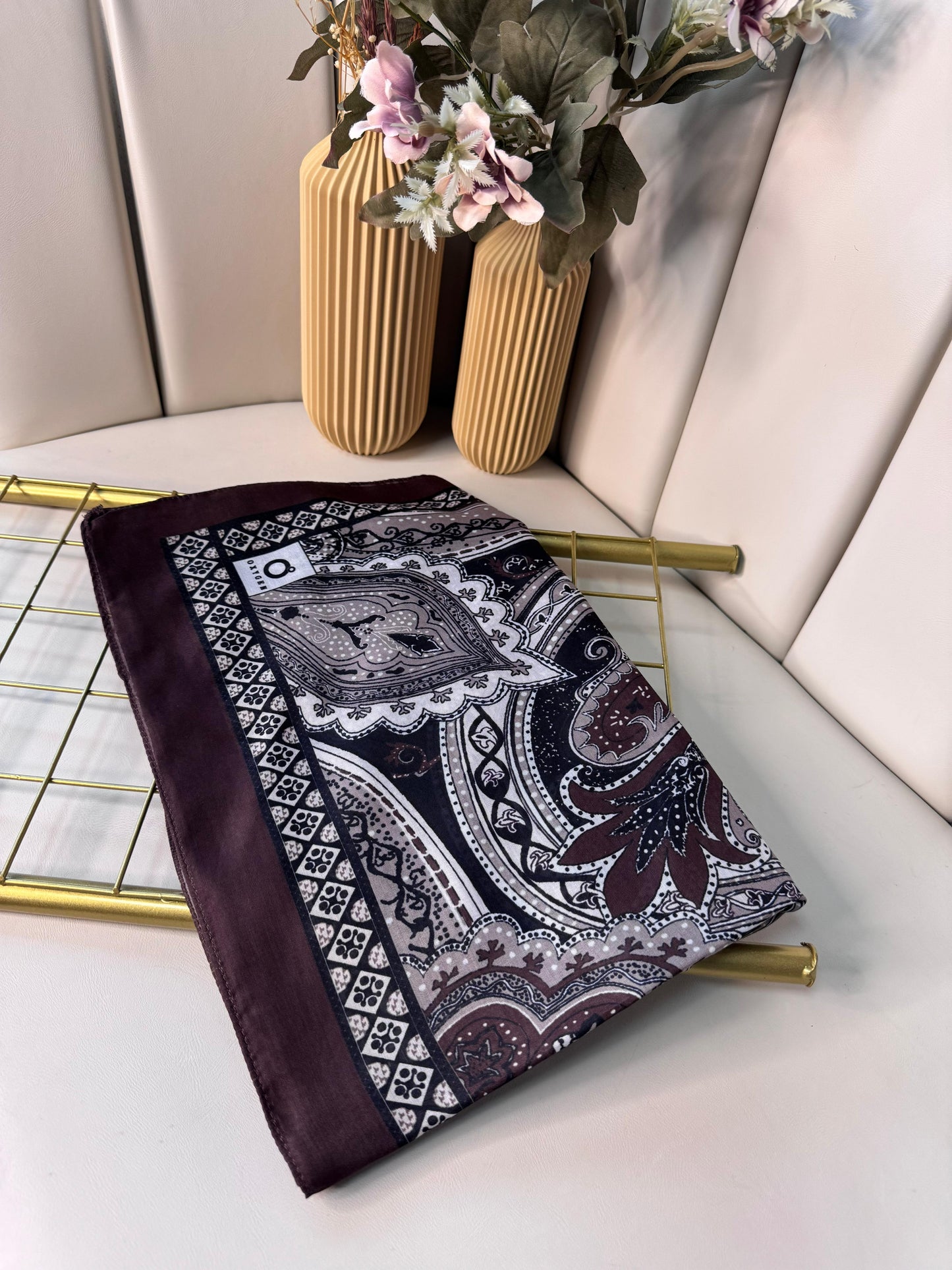 Etro Pamuk İpek Şal -987654-Acıkahve