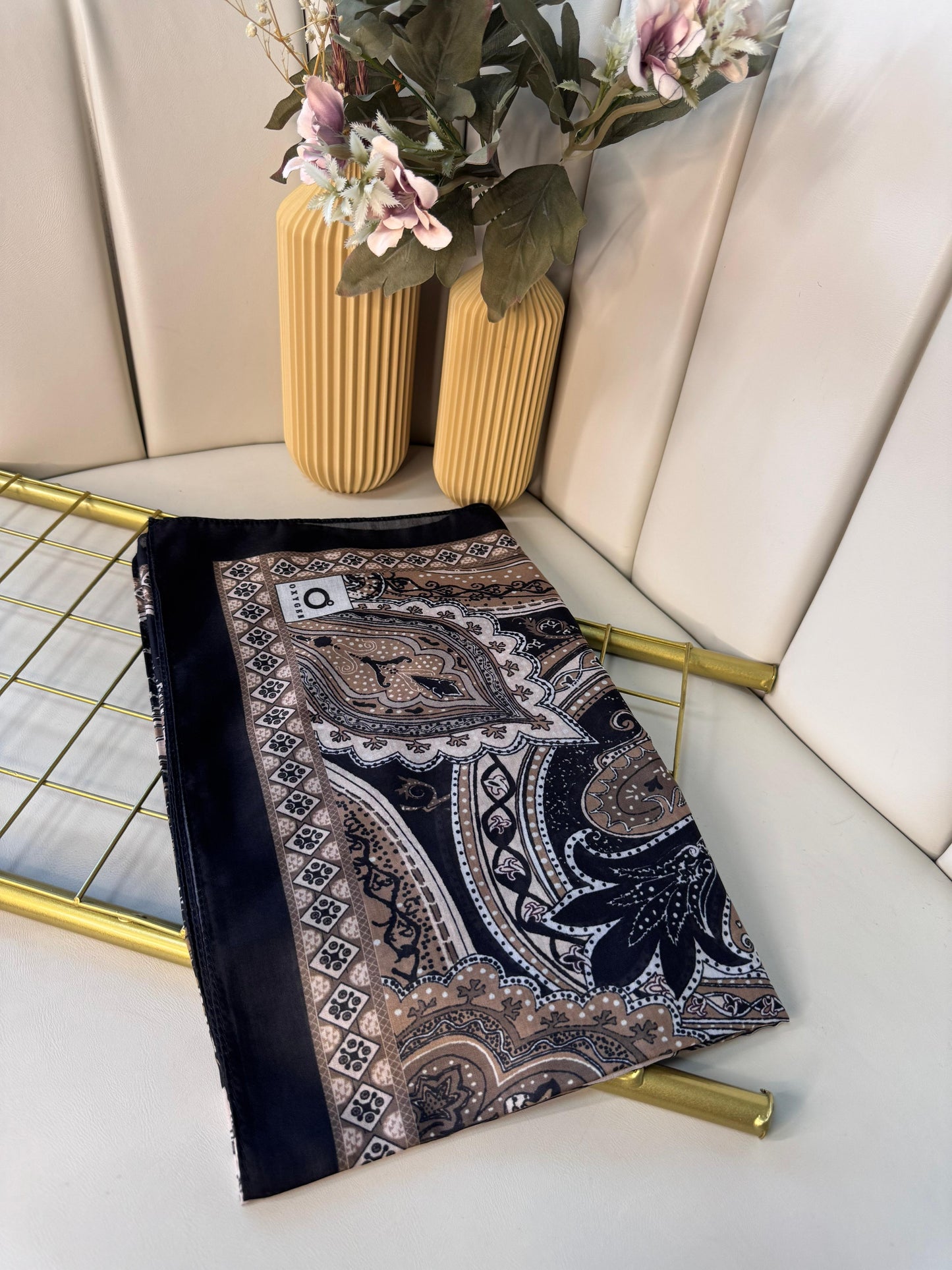 Etro Pamuk İpek Şal -987654-Karamel