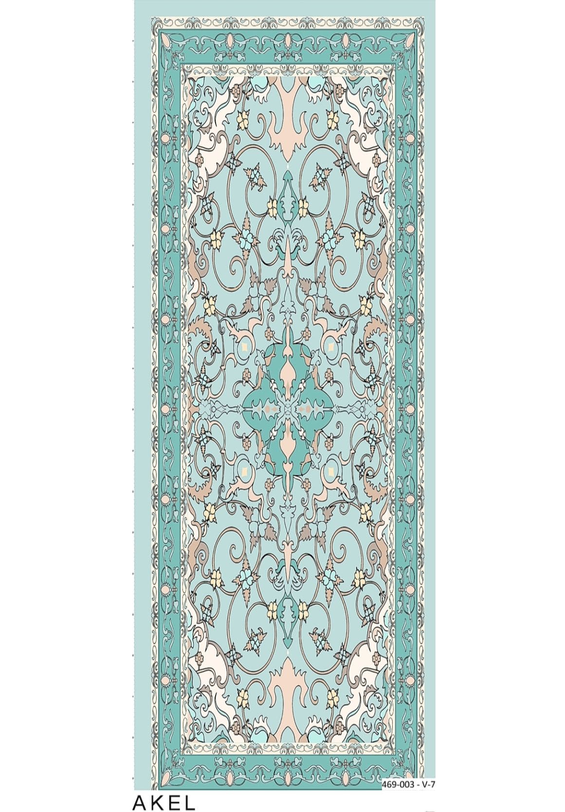 Zerefşan Şal Serisi- 469-003- V-7 - Turkuaz