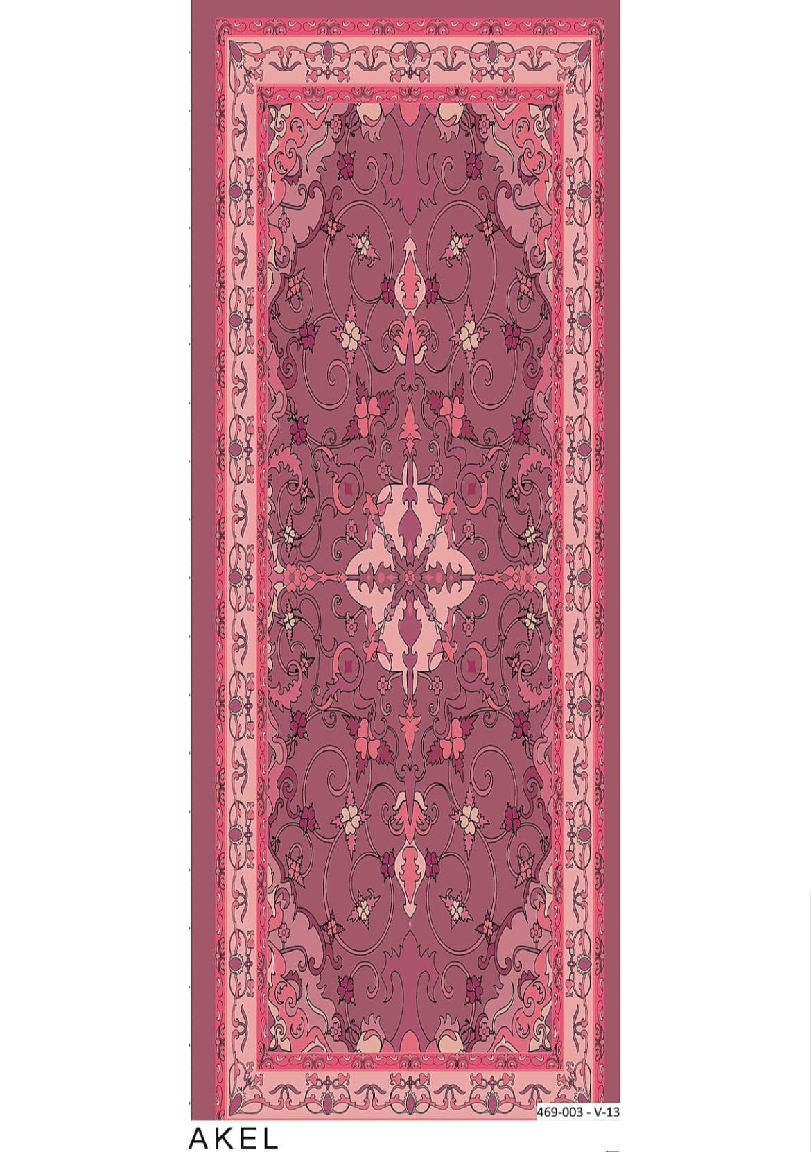 Zerefşan Şal Serisi- 469-003- V-13 - Vişne