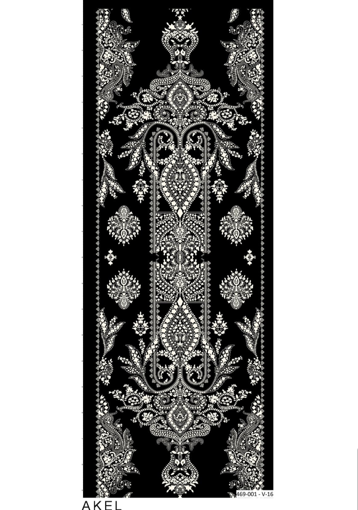 Havai Şal Serisi- 469-001- V-16 - Siyah