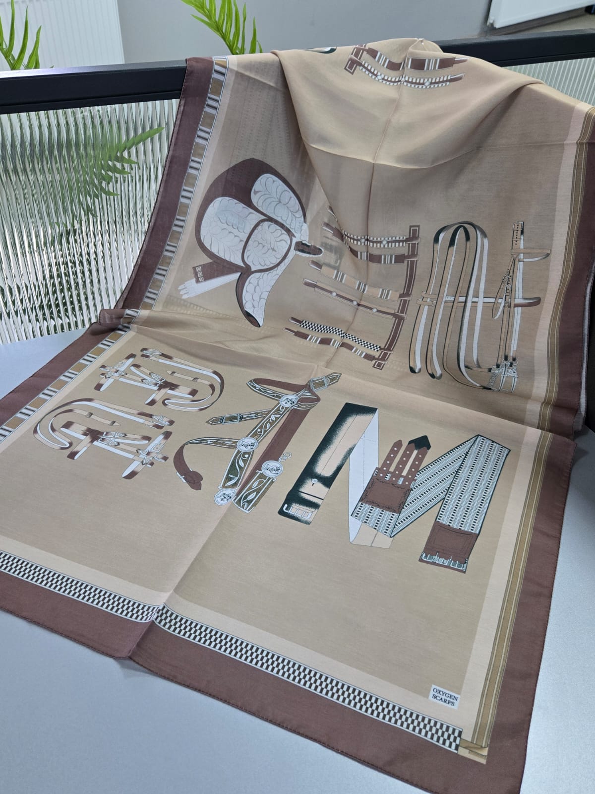 hermes pamuk soft şal - 32014 Vizon