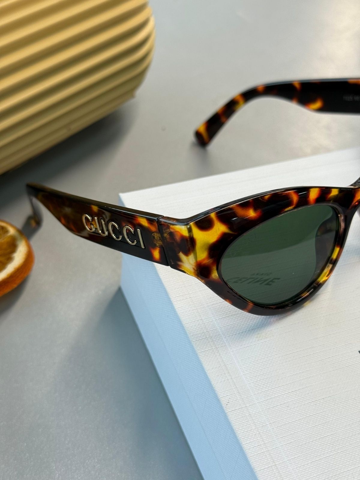 Gucci Kedi Gözü Güneş Gözlüğü - Leopar