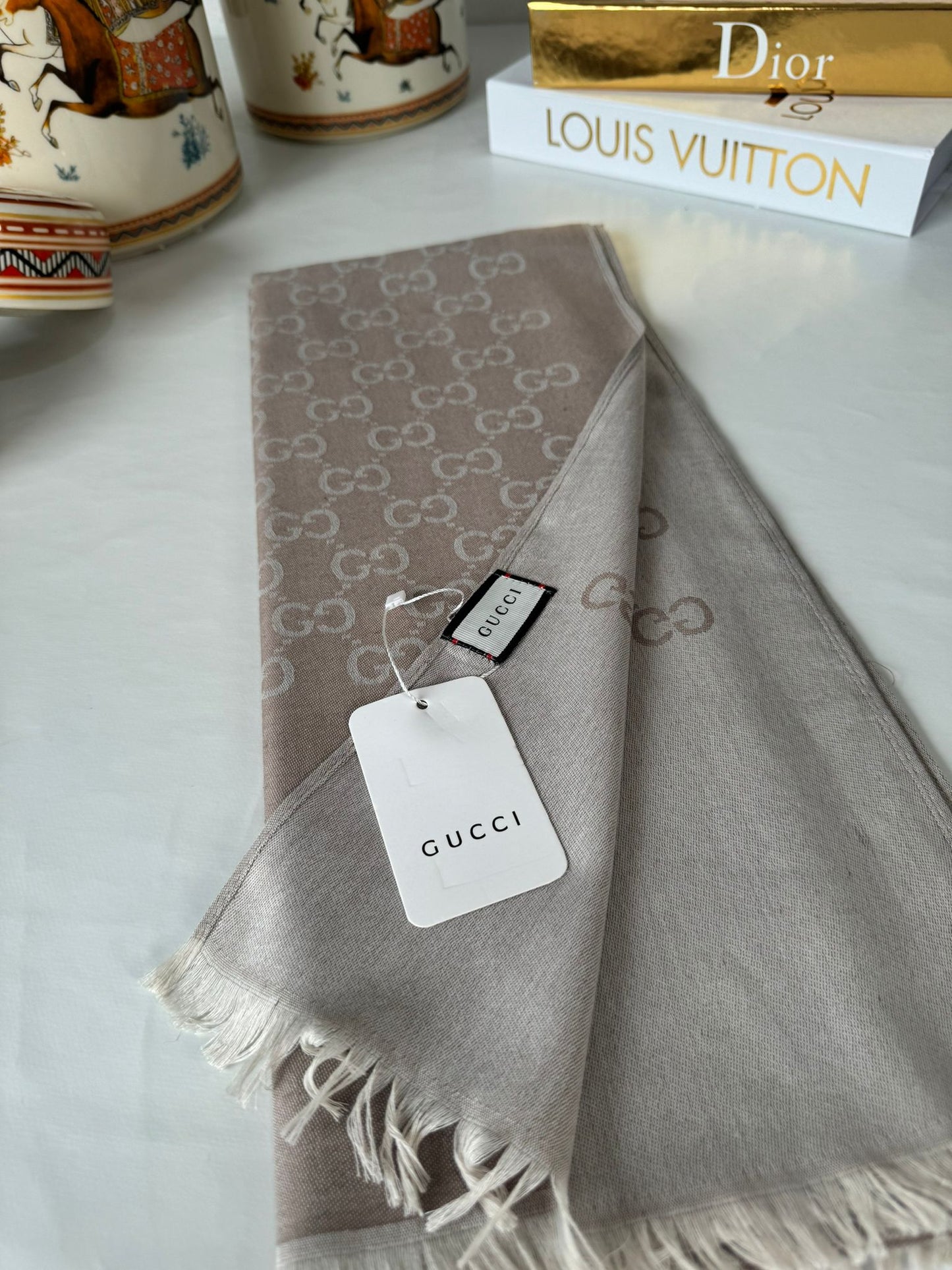 Gucci İthal Pamuk Yün İpek 544330 - K.Bej