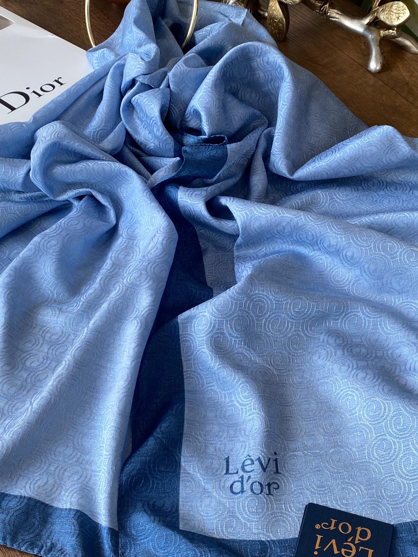 Levidor Monogram Şal - İndigo