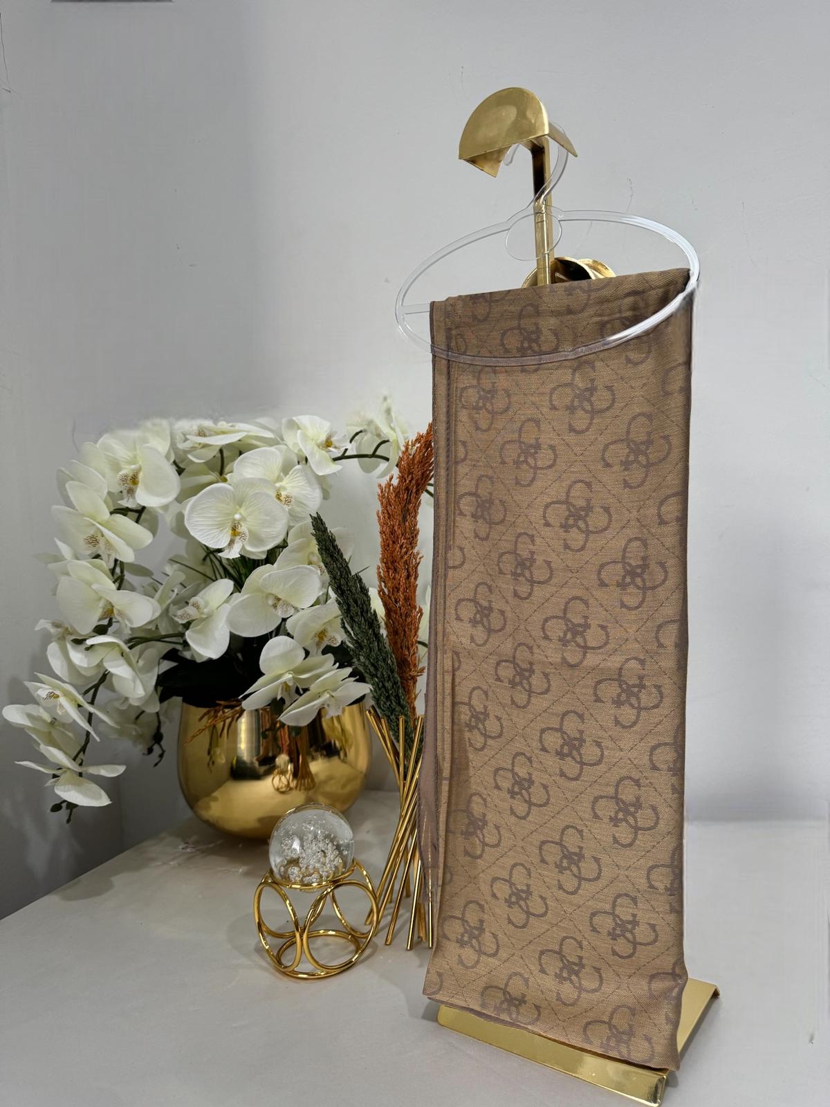 Guess Desen Pamuk Şal 61443 - Bej