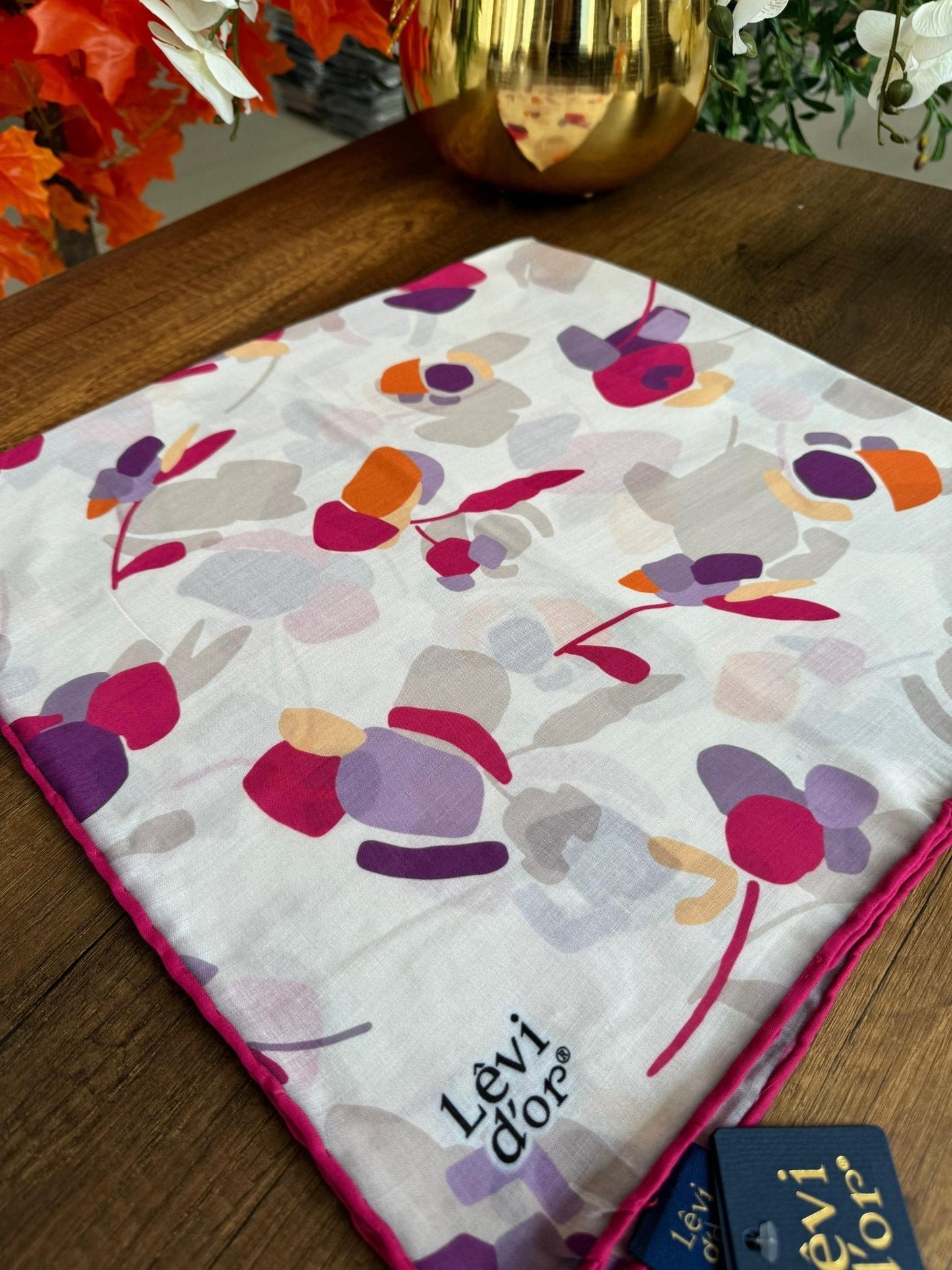 LEVİDOR Cotton Eşarp 16378 - Fuşya