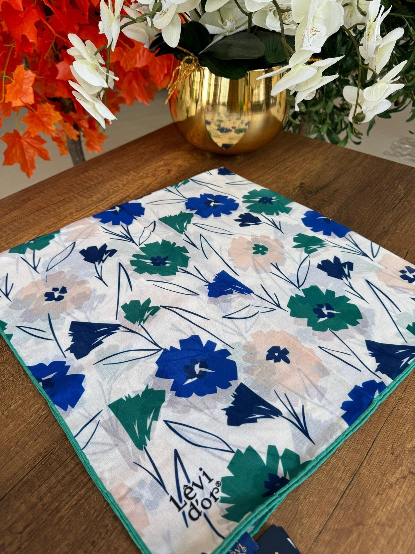 LEVİDOR Cotton Eşarp 16382 - Zümrüt