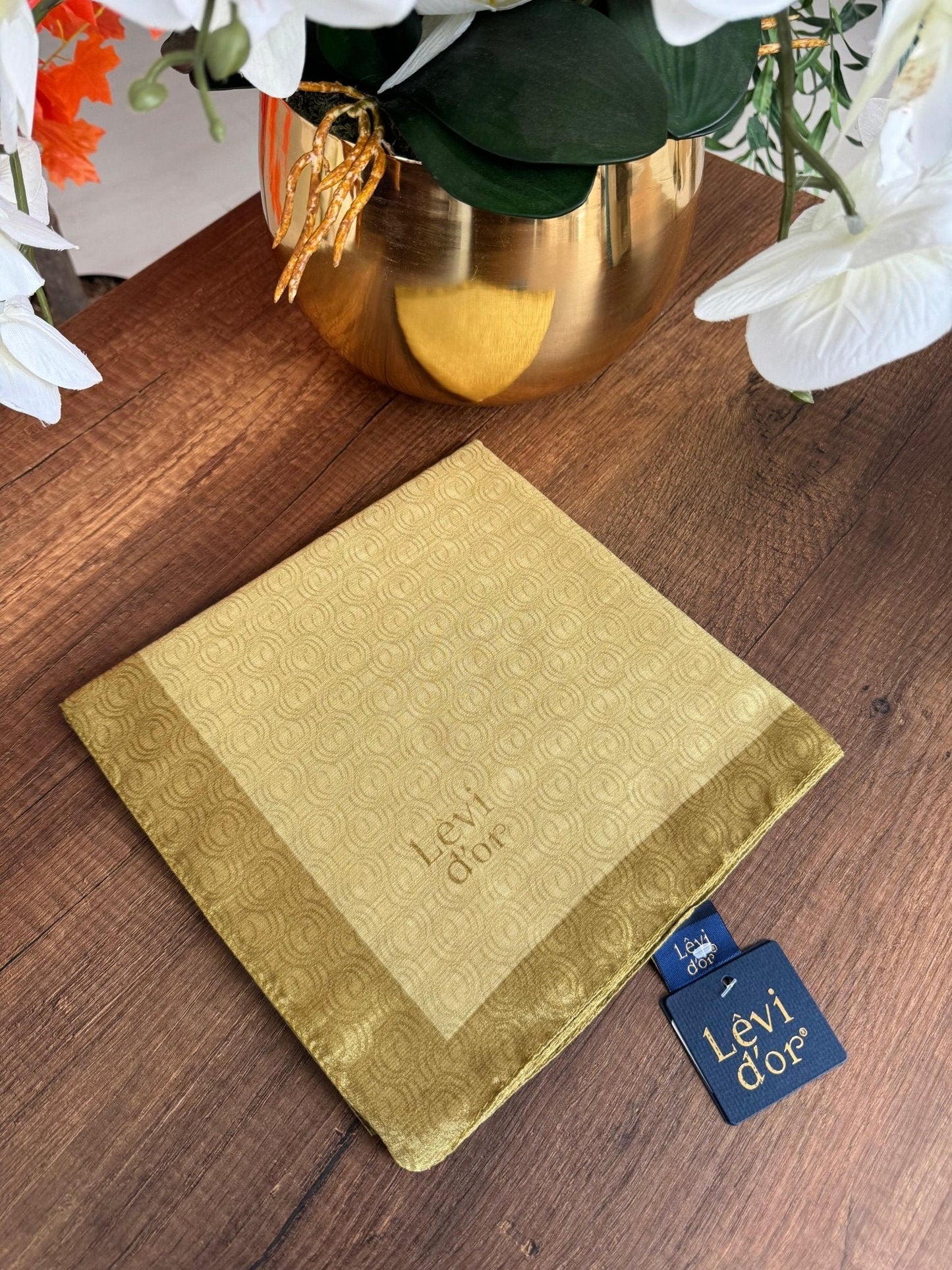 LEVİDOR Monogram Eşarp 17687 - Yağ Yeşili