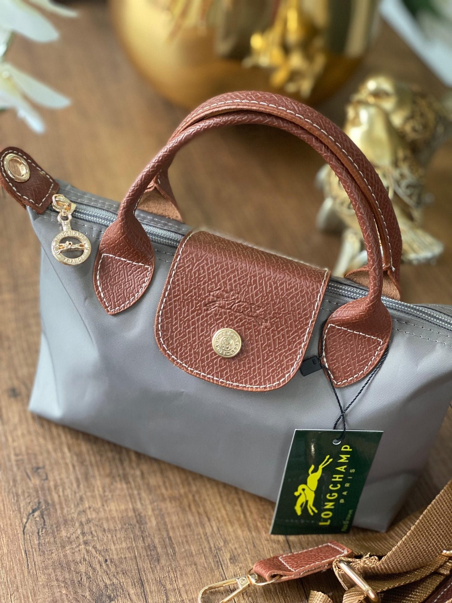 Longchamp Mini Çanta - Gri