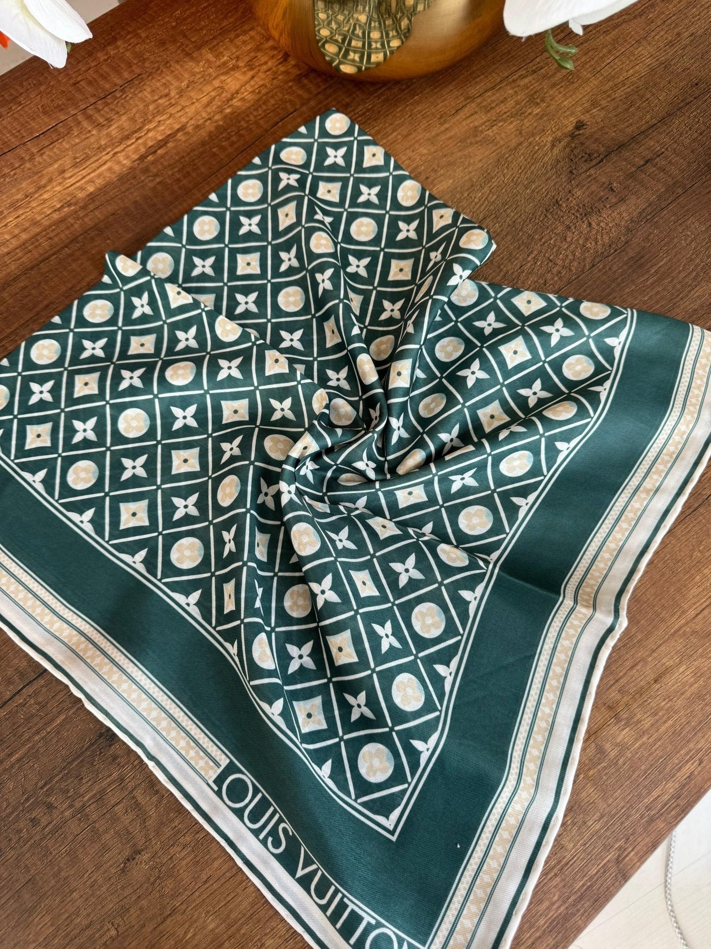 Lv Pamuk Soft Eşarp 10441 - Zümrüt