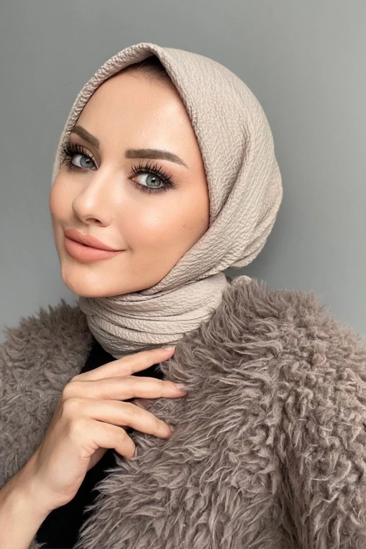 Mio Cazz Eşarp - Soft Vizon