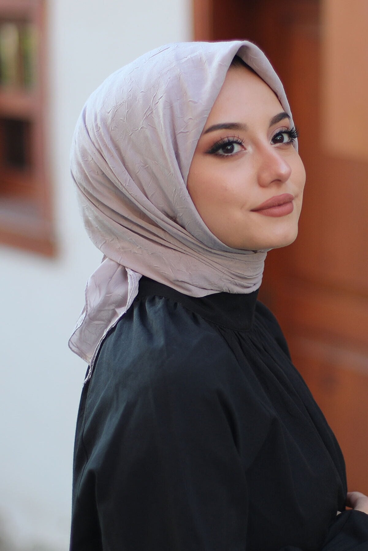 Organic Bambu Eşarp - Gri