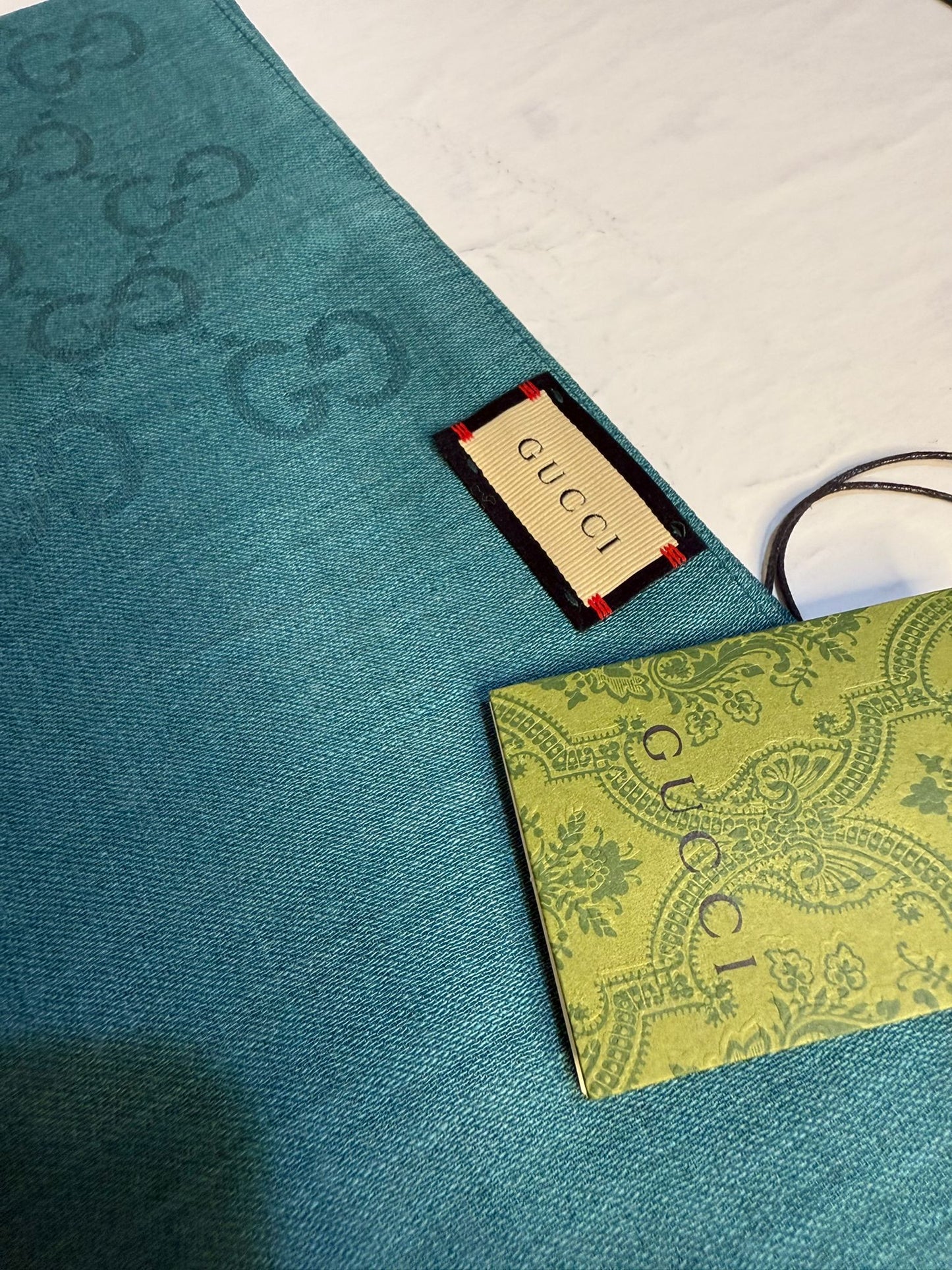 A Kalite İthal Yün İpek Çift Taraflı Marka Şal 87452 - Petrol