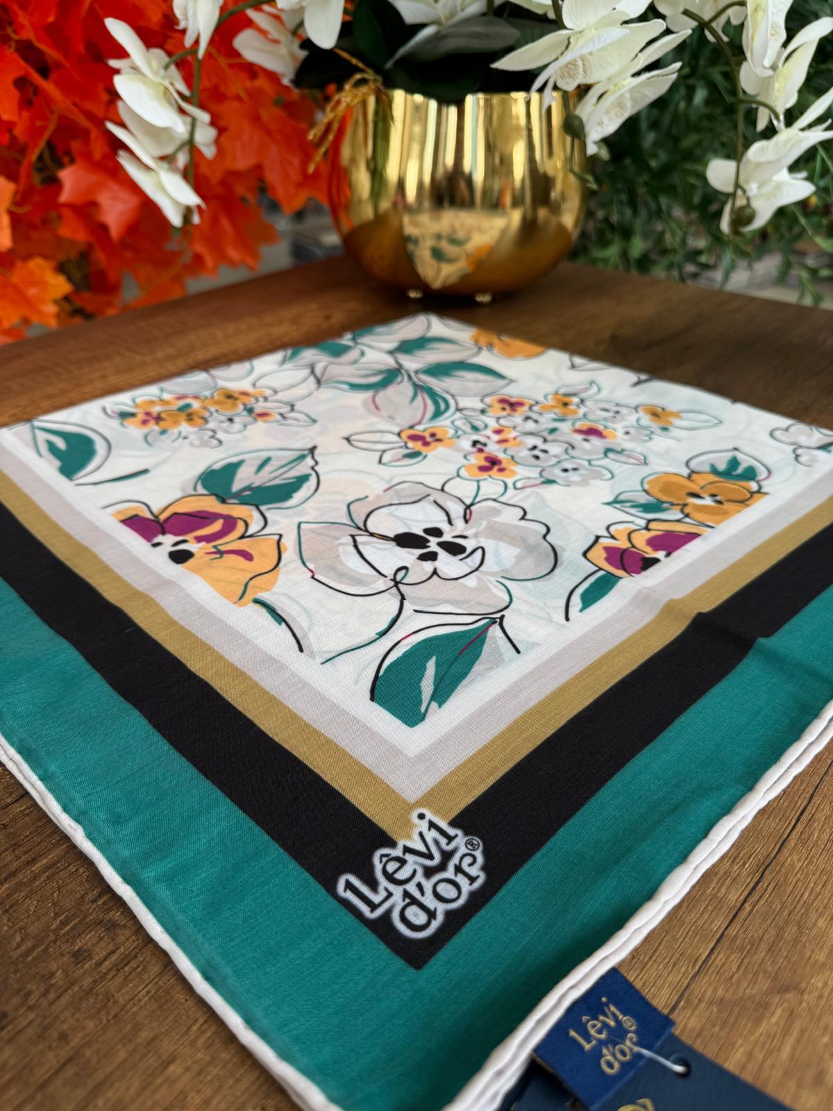 Levidor Cotton Eşarp 16403 - Zümrüt
