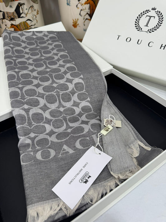 Coach İthal Pamuk Yün İpek - Gri