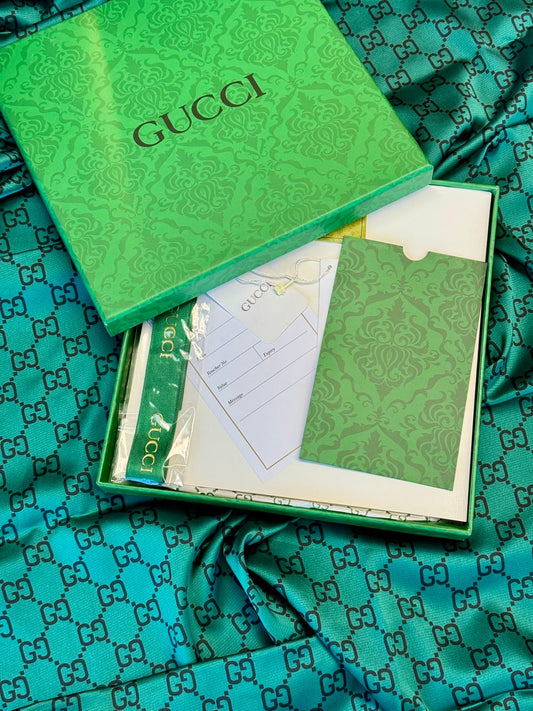 İthal Çifttaraflı Gucci İnci Vual İpek Şal-50140 - Zümrüt