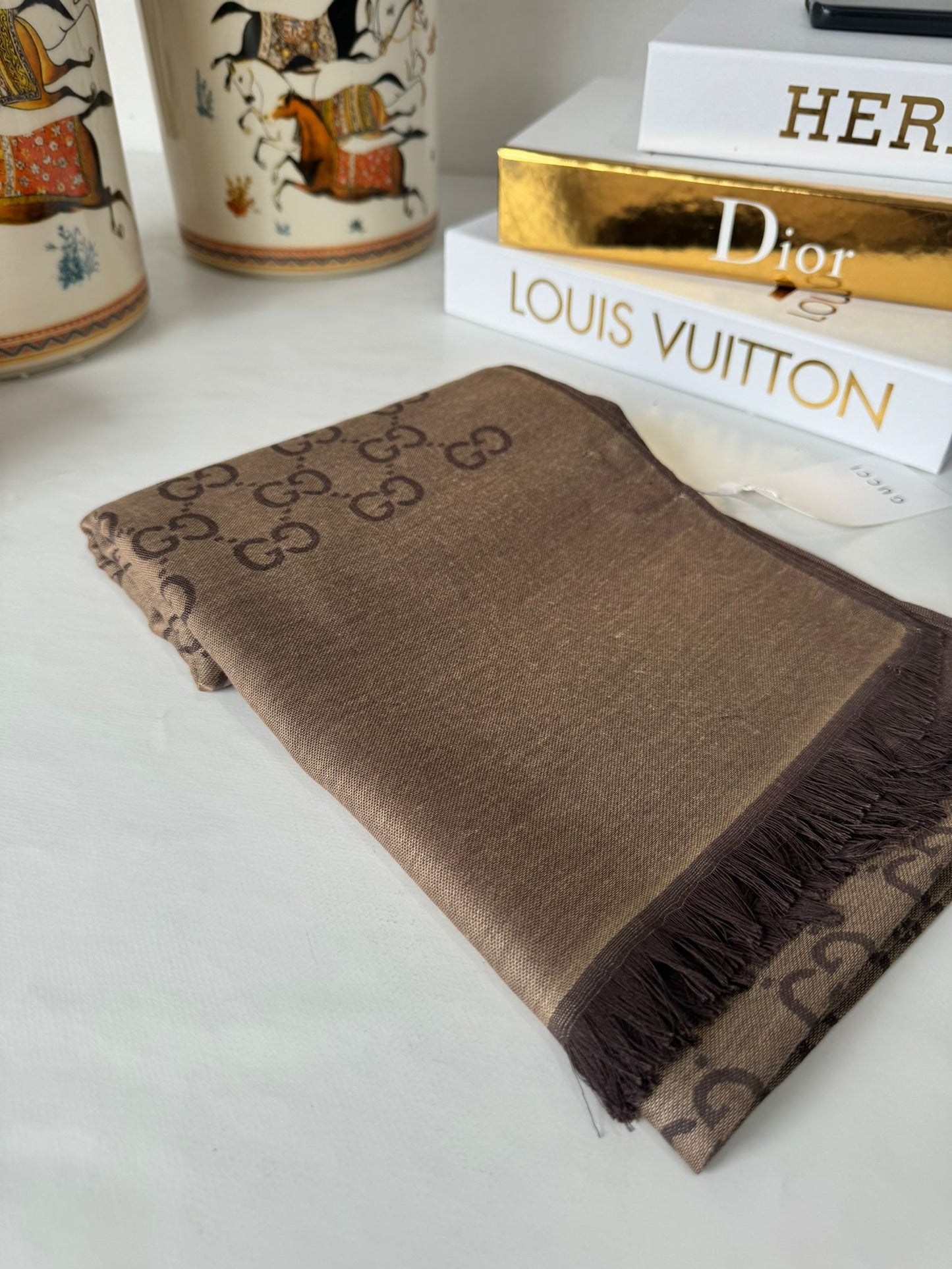 Gucci İthal Pamuk Yün İpek 544330  - Kahve