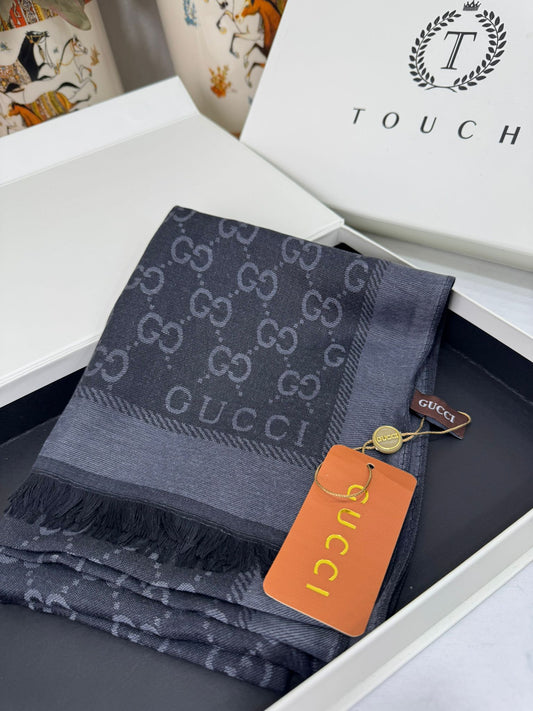 Gucci İthal Pamuk Yün İpek - Siyah Antrasit