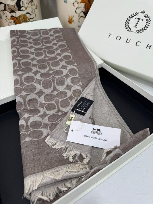 Coach İthal Pamuk Yün İpek-Latte Kahve