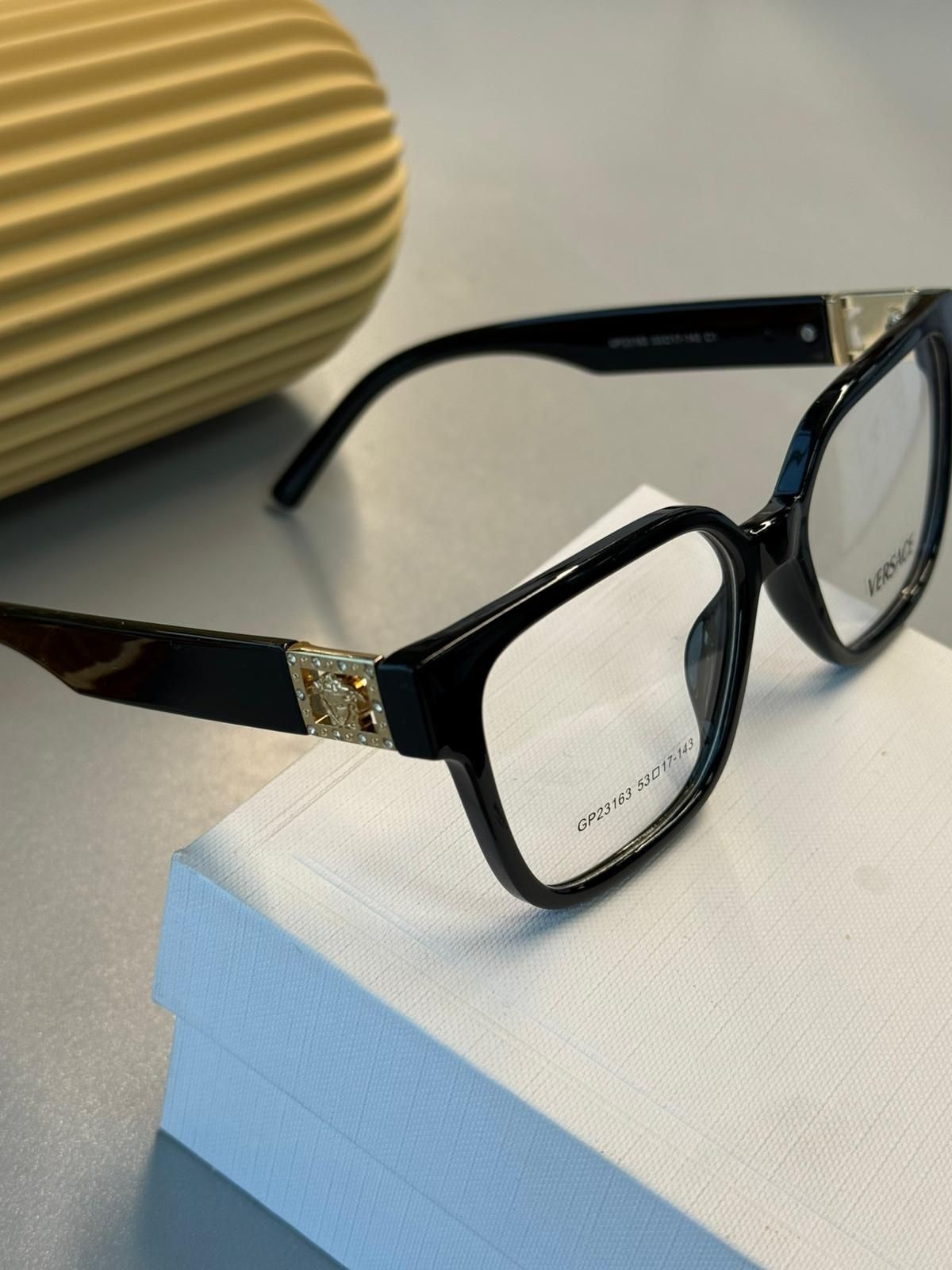 Versace Gözlük Havana Şefaf Güneş Gözlüğü - Siyah