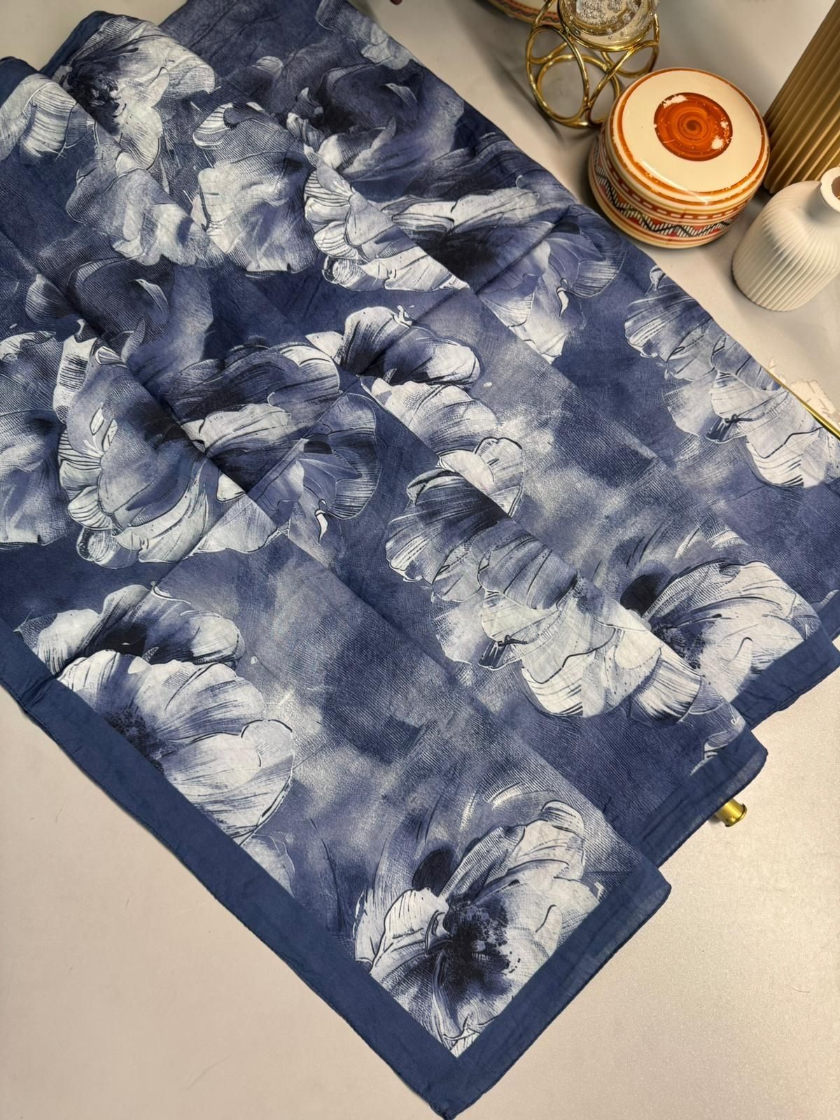 Zemheri Desen Şal 469-023 – V-17 – Gök Mavi