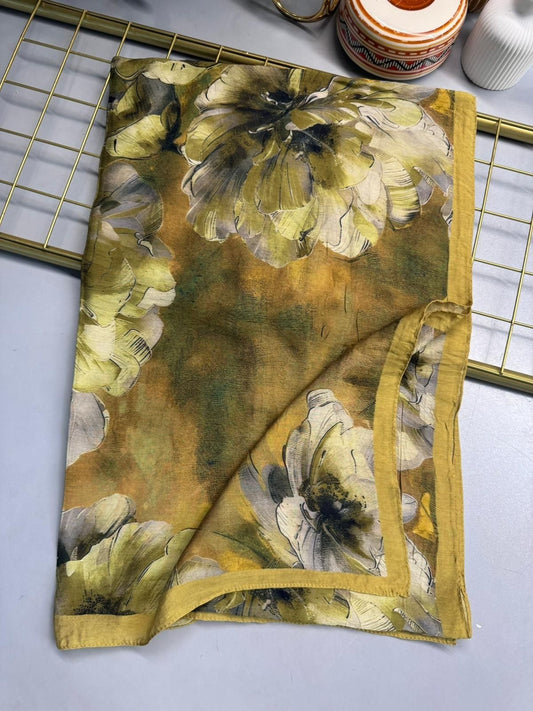 Zemheri Desen Şal 469-023 – V-9 – Yağ Yeşili