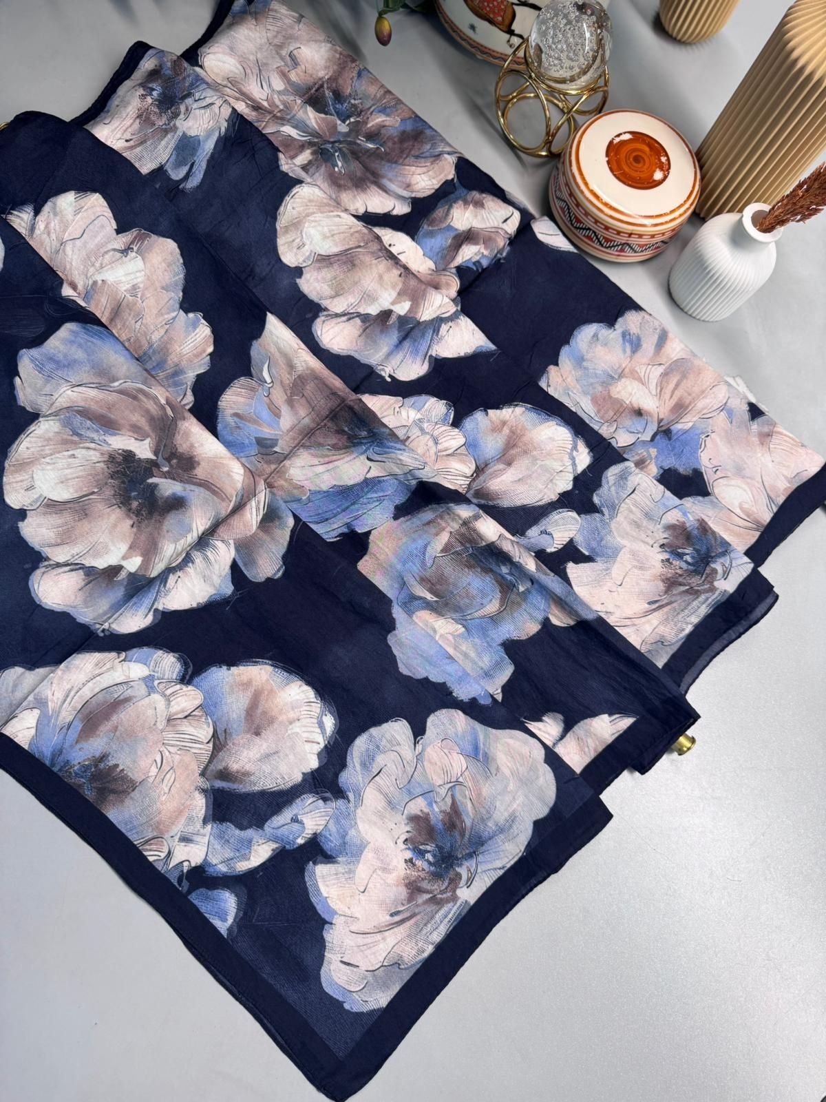 Zemheri Desen Şal 469-023 – V-19 – Okyanus Mavi