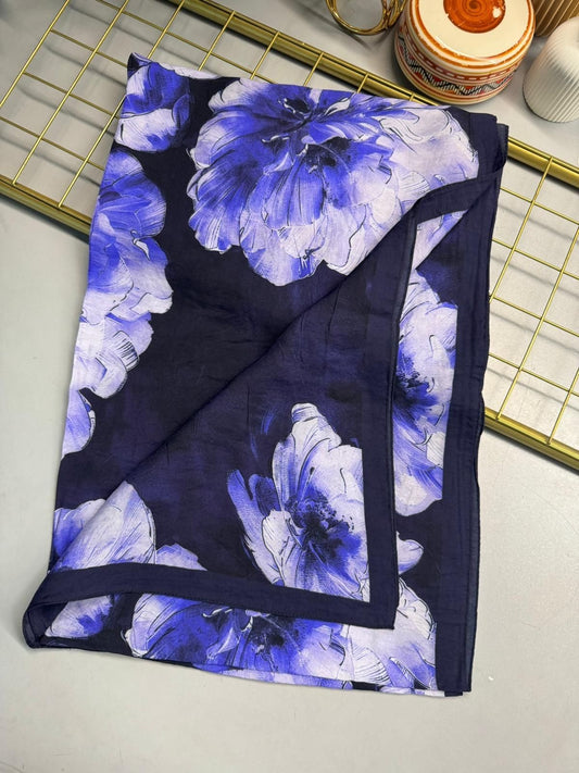 Zemheri Desen Şal 469-023 – V-16 – Derin Mavi